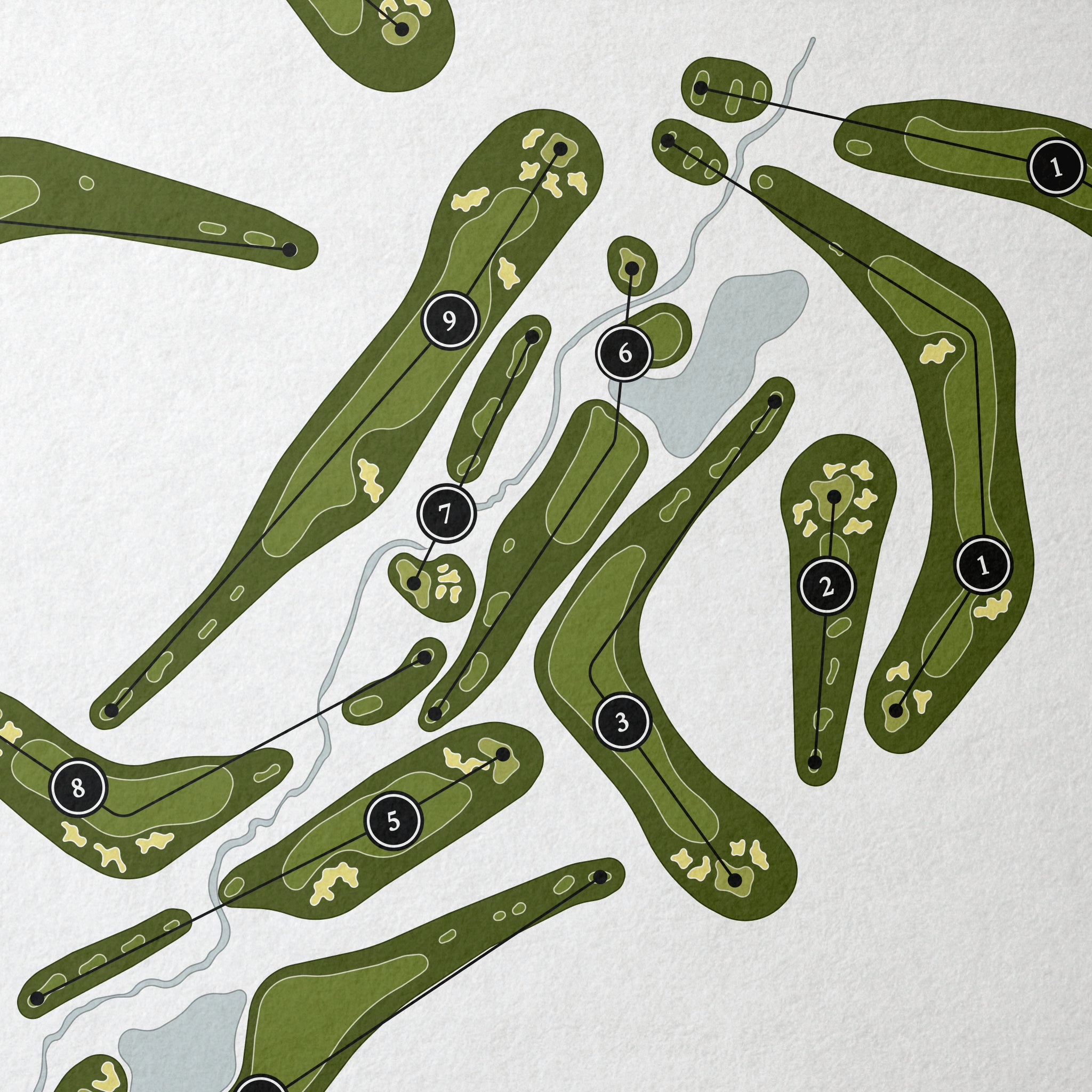 Pole Creek Golf Club | Golf Course Map | Close+Up