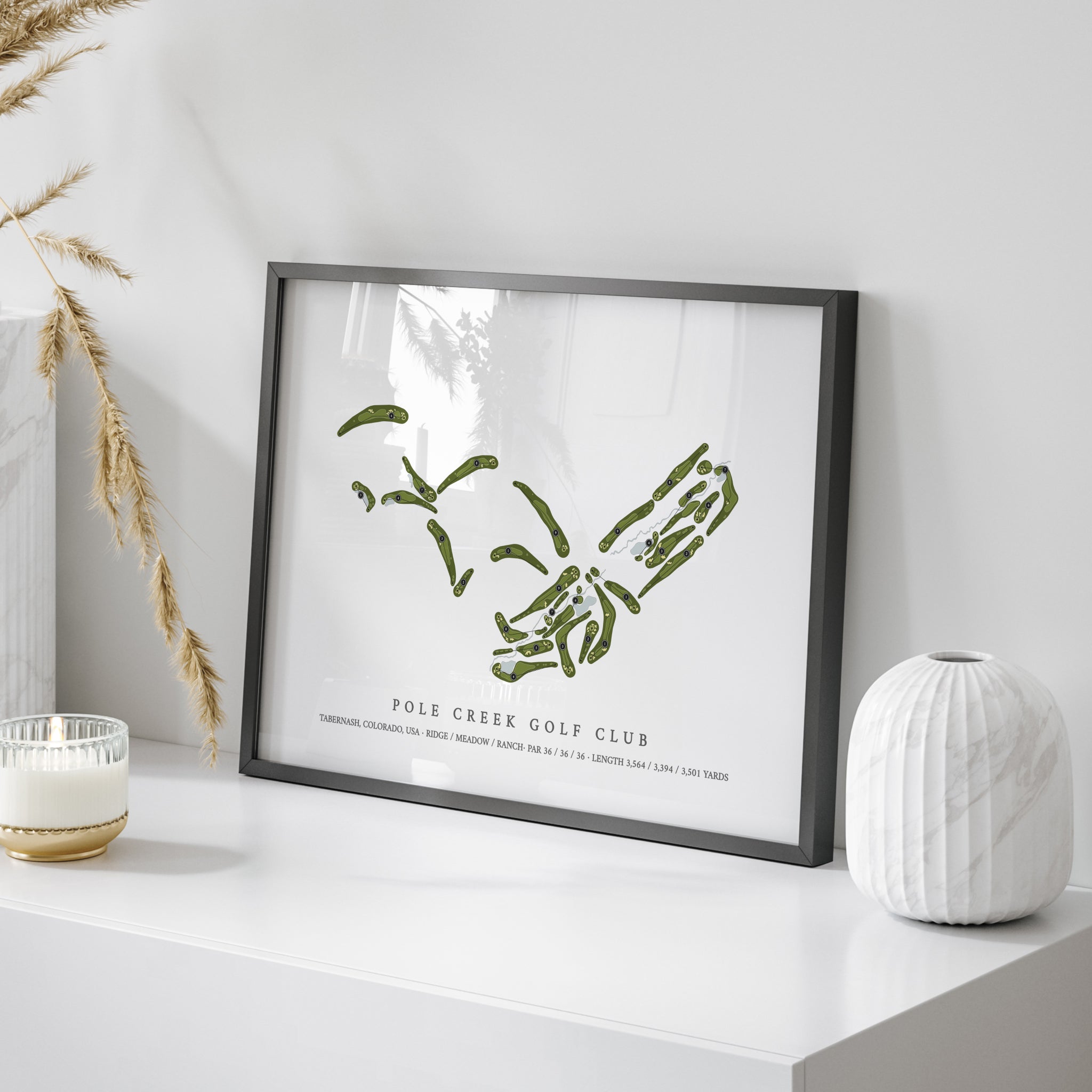 Pole Creek Golf Club | Golf Course Map | On+Table