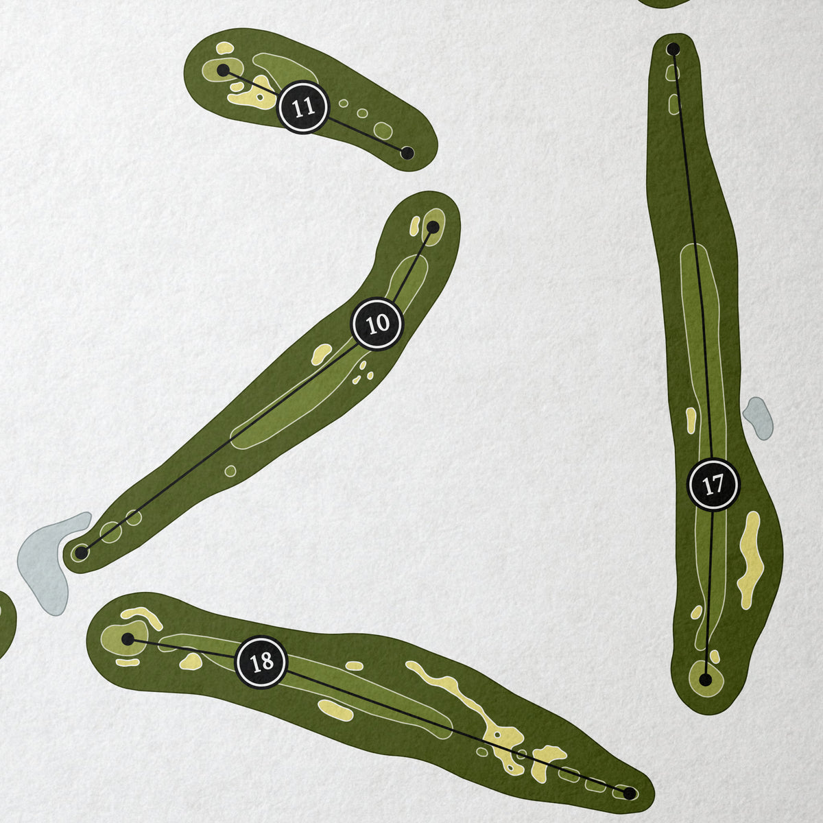 Porters Neck Country Club | Golf Course Map | Close Up