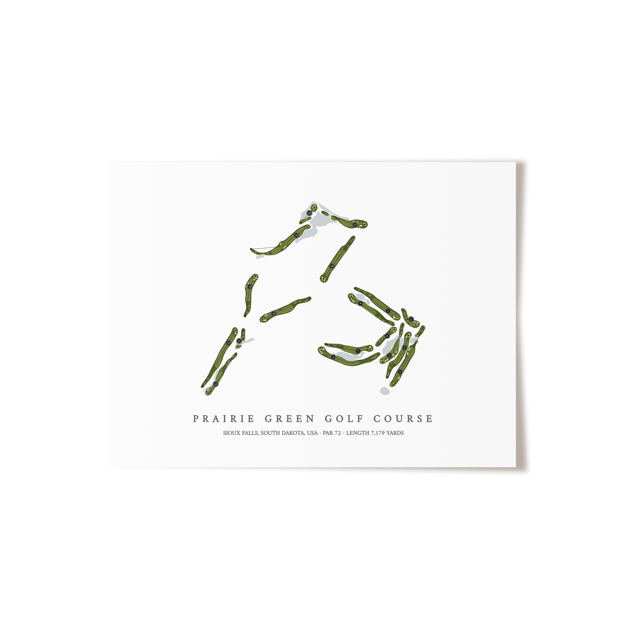Prairie Green Golf Course | Golf Course Map | Unframed