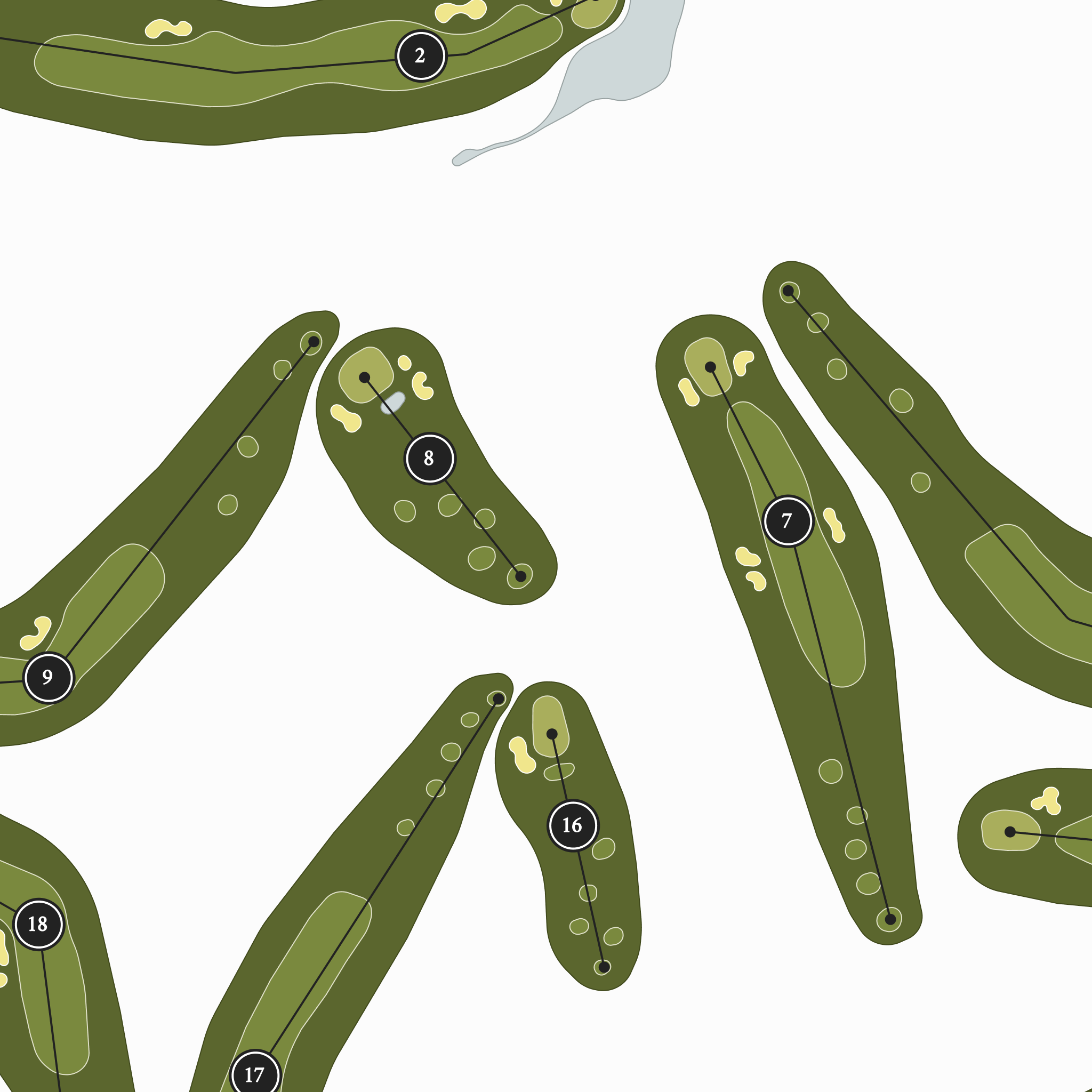 Prairie Links Golf Club | Golf Course Map | Close Up