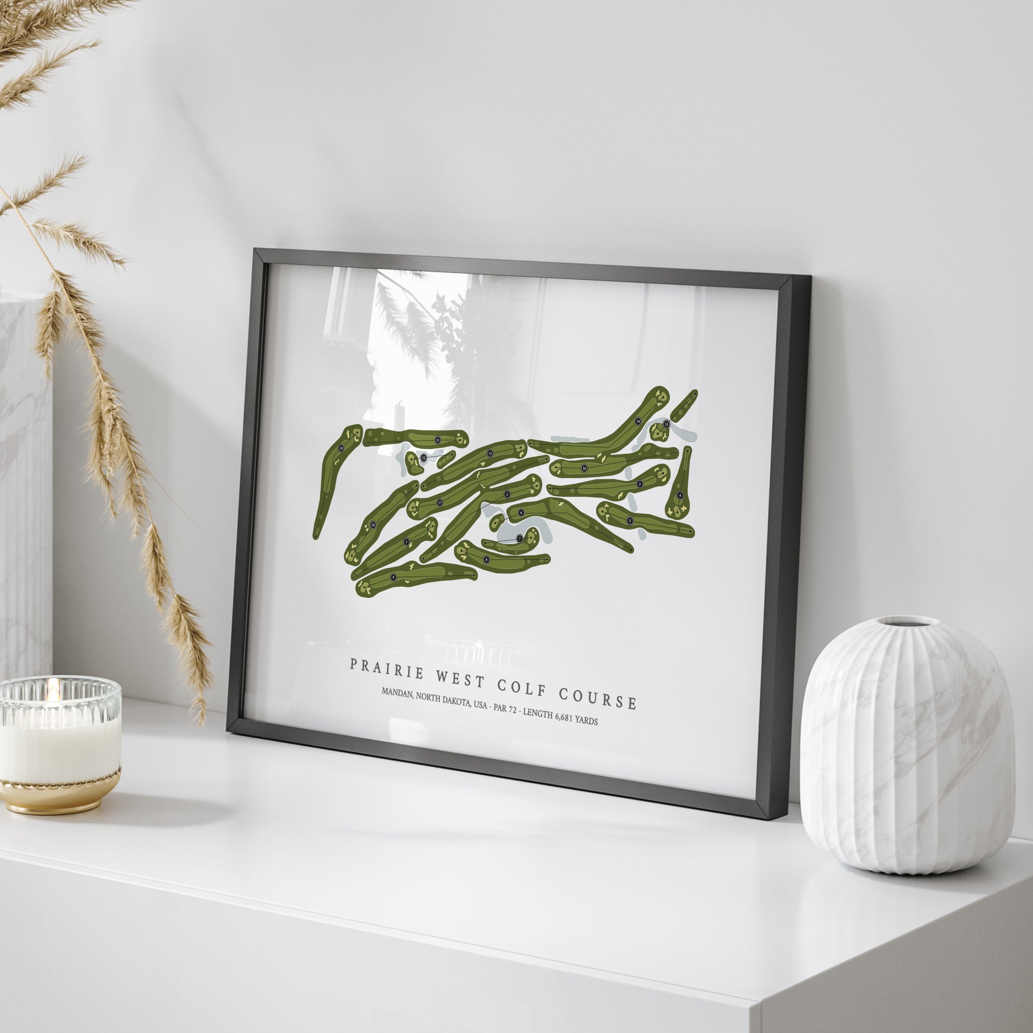 Prairie West Golf Course | Golf Course Map | On Table