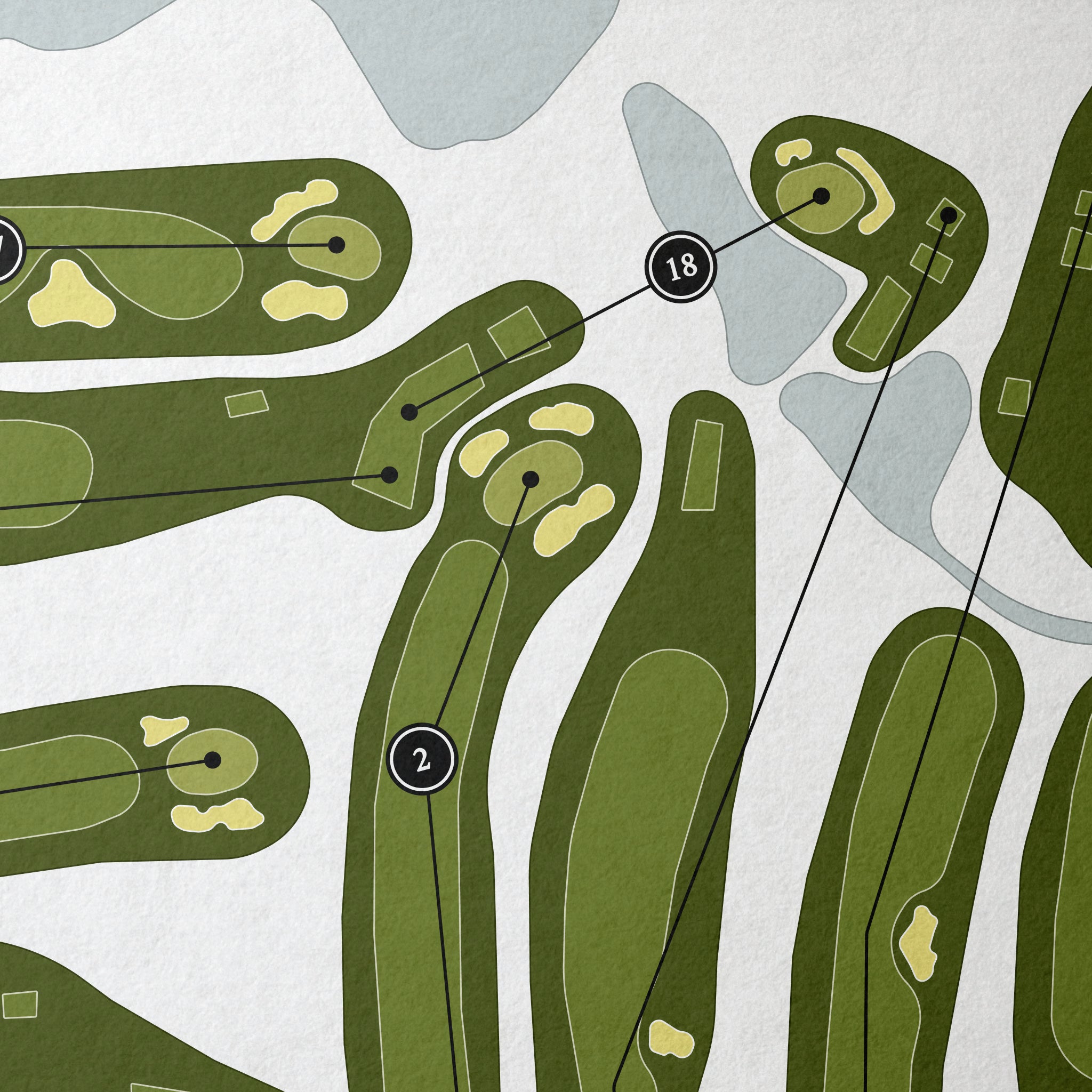 Preakness Hills Country Club | Golf Course Map | Close Up