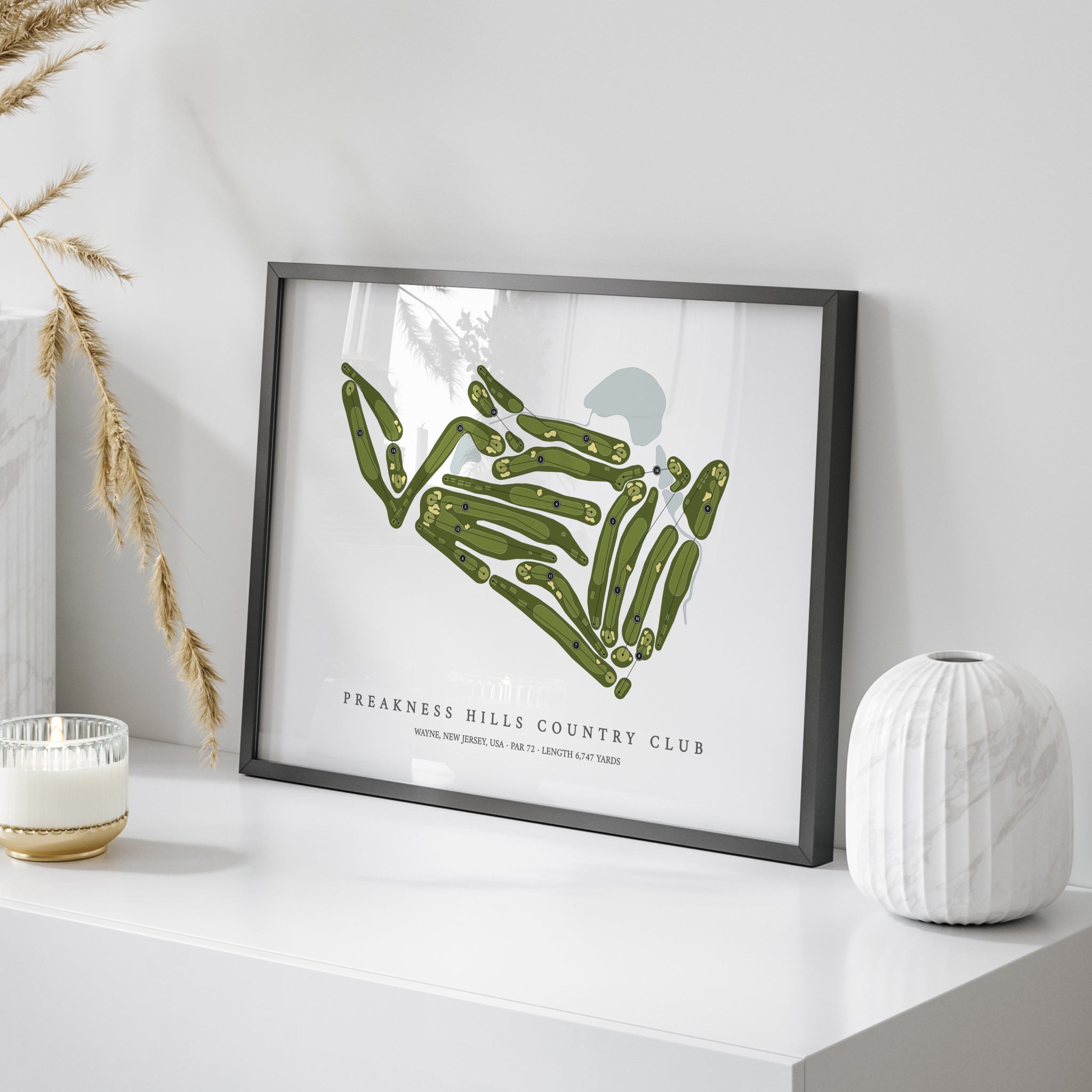 Preakness Hills Country Club | Golf Course Map | On Table