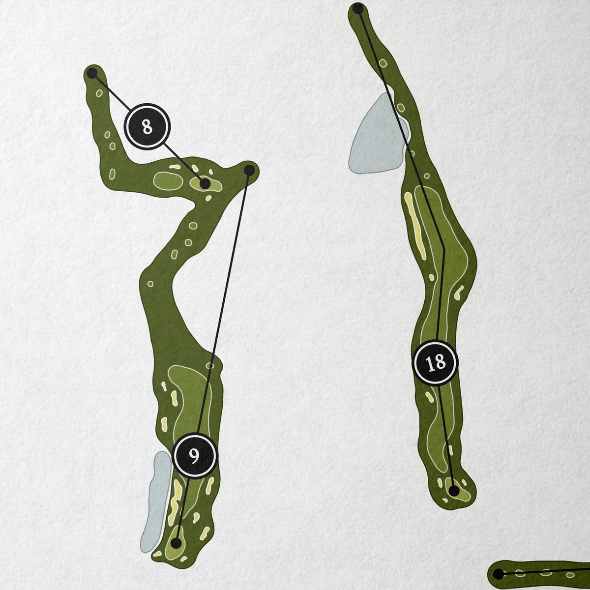 Promontory Club - Dye Canyon Golf Course | Golf Course Print | Close Up