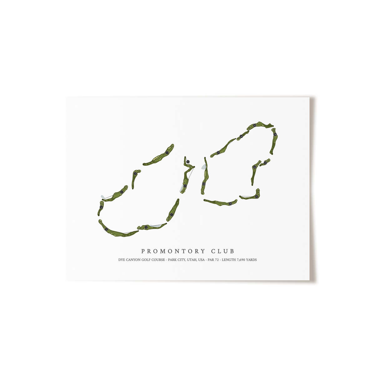 Promontory Club - Dye Canyon Golf Course | Golf Course Print | Unframed