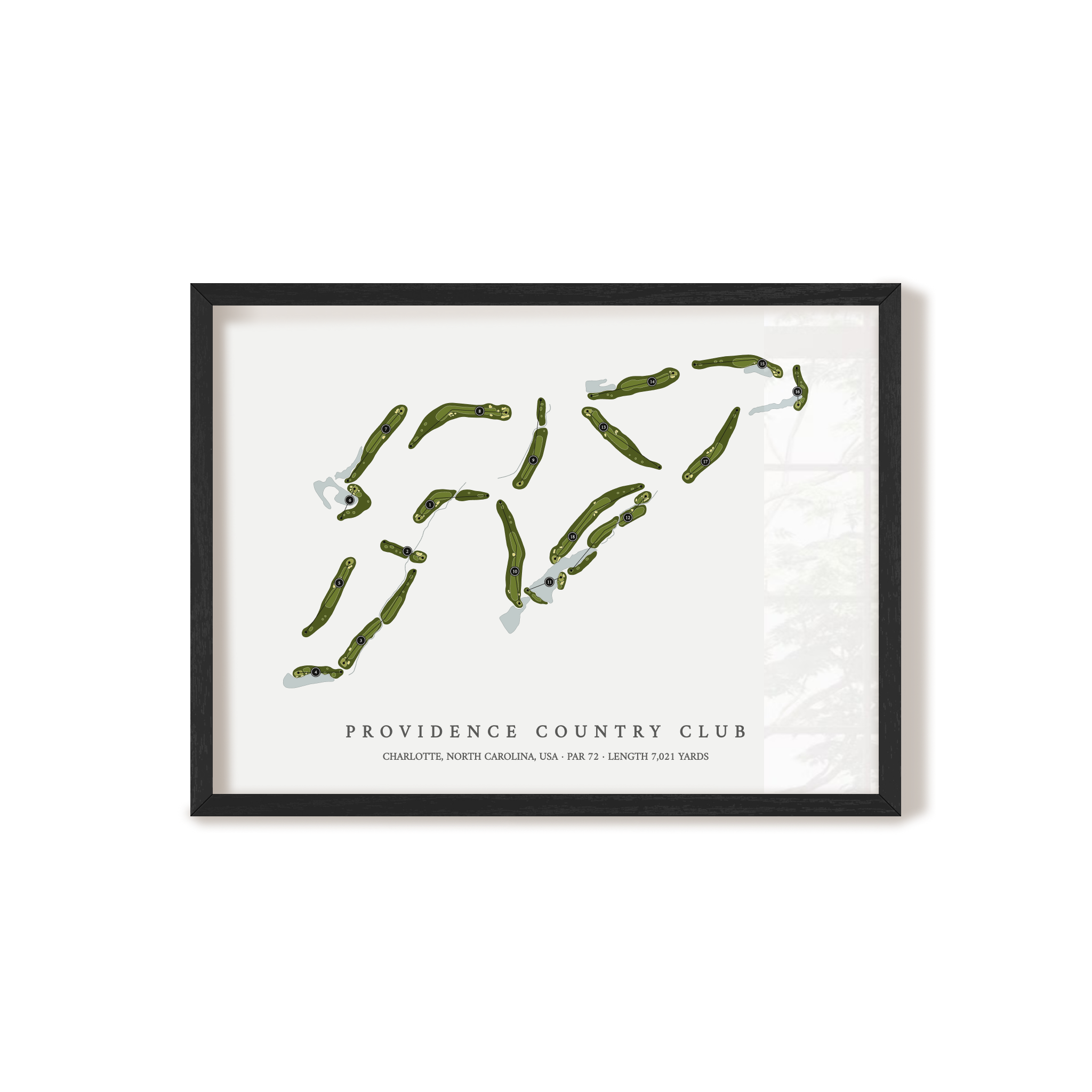 Providence Country Club | Golf Course Map | Black+Frame