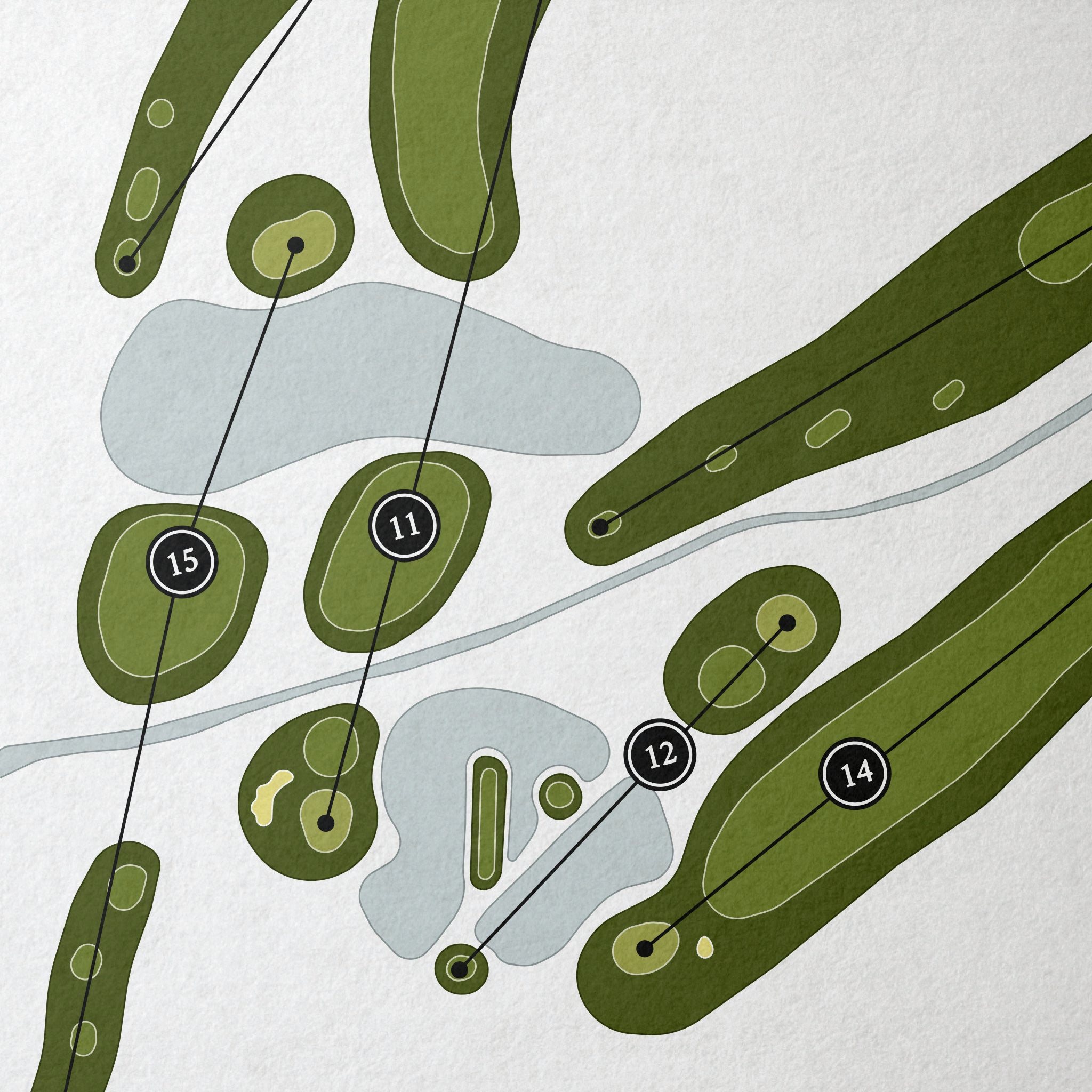 Pudding Ridge Golf Club | Golf Course Map | Close Up