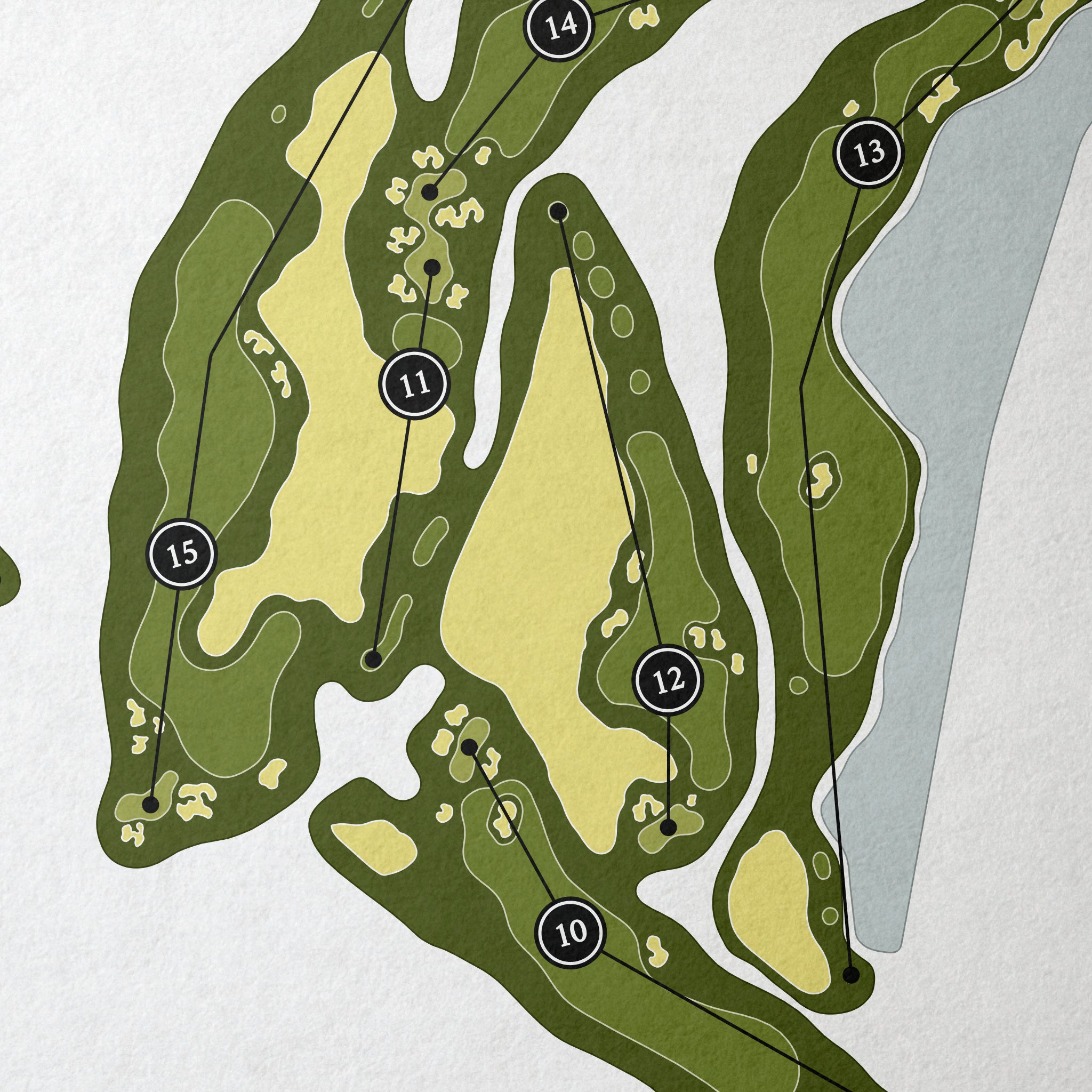 Punta Mita Club de Golf - Pacifico Course | Golf Course Map | Close Up