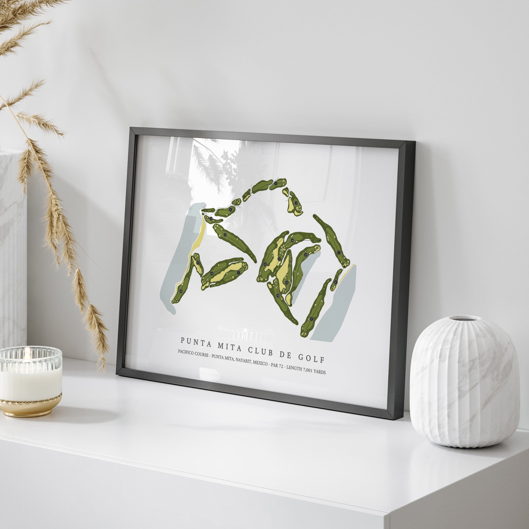 Punta Mita Club de Golf - Pacifico Course | Golf Course Map | On Table