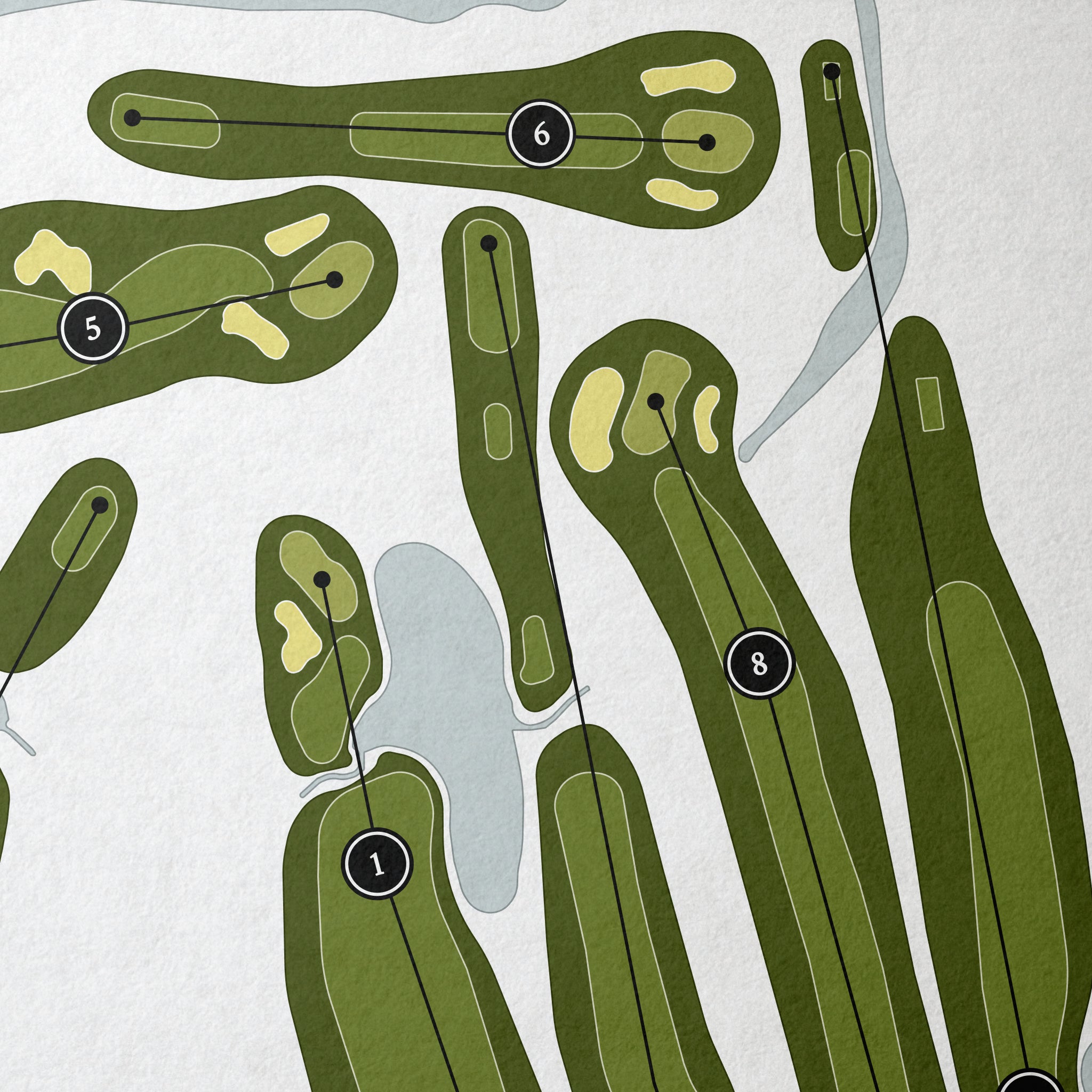 Purple Hawk Country Club | Golf Course Map | Close+Up