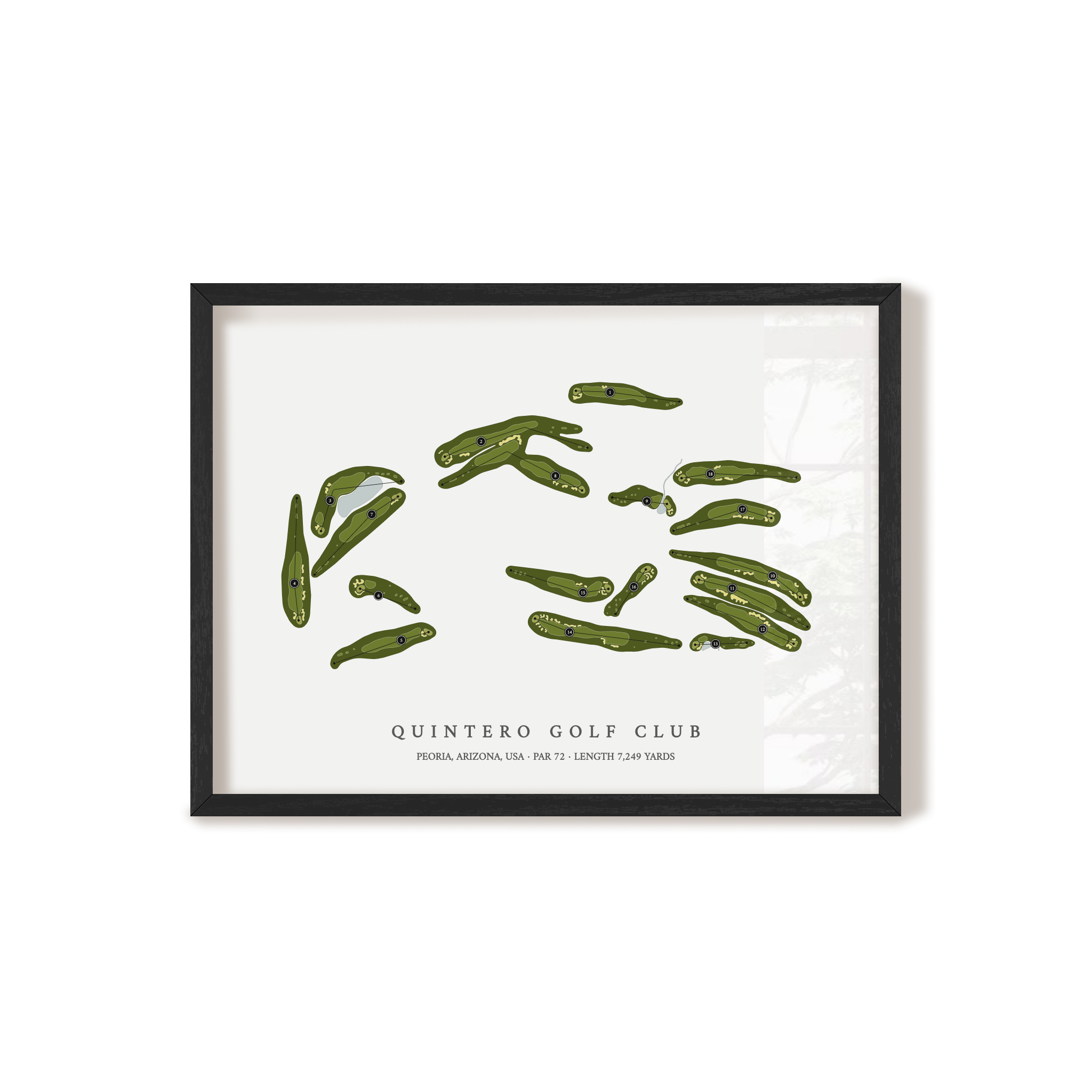 Quintero Golf Club | Golf Course Print | Black+Frame
