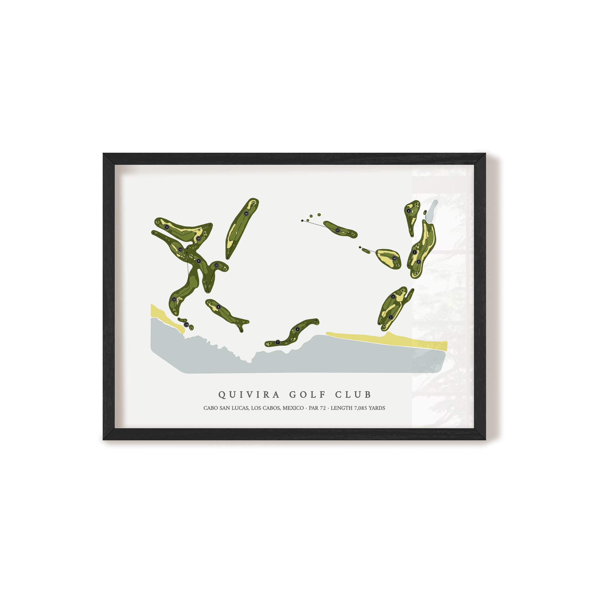 Quivira Golf Club | Golf Course Map | Black+Frame