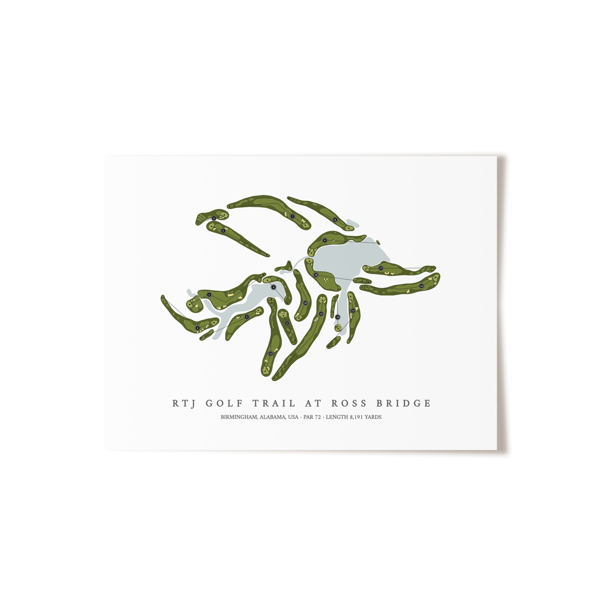 RTJ Golf Trail at Ross Bridge | Golf Course Print | Unframed