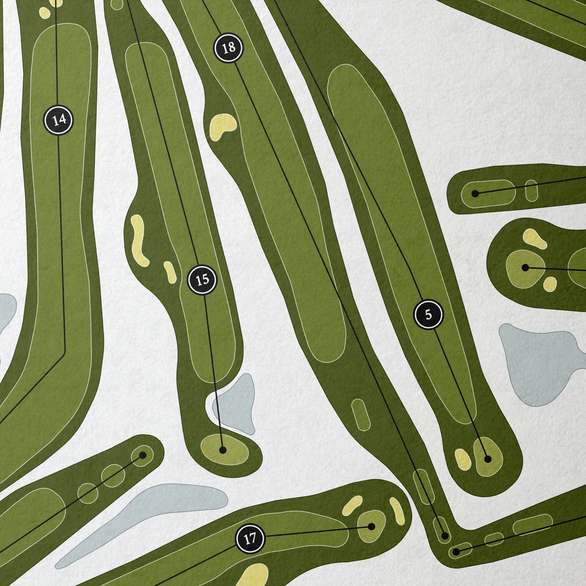 Ranchland Hills Golf Club | Golf Course Map | Close Up