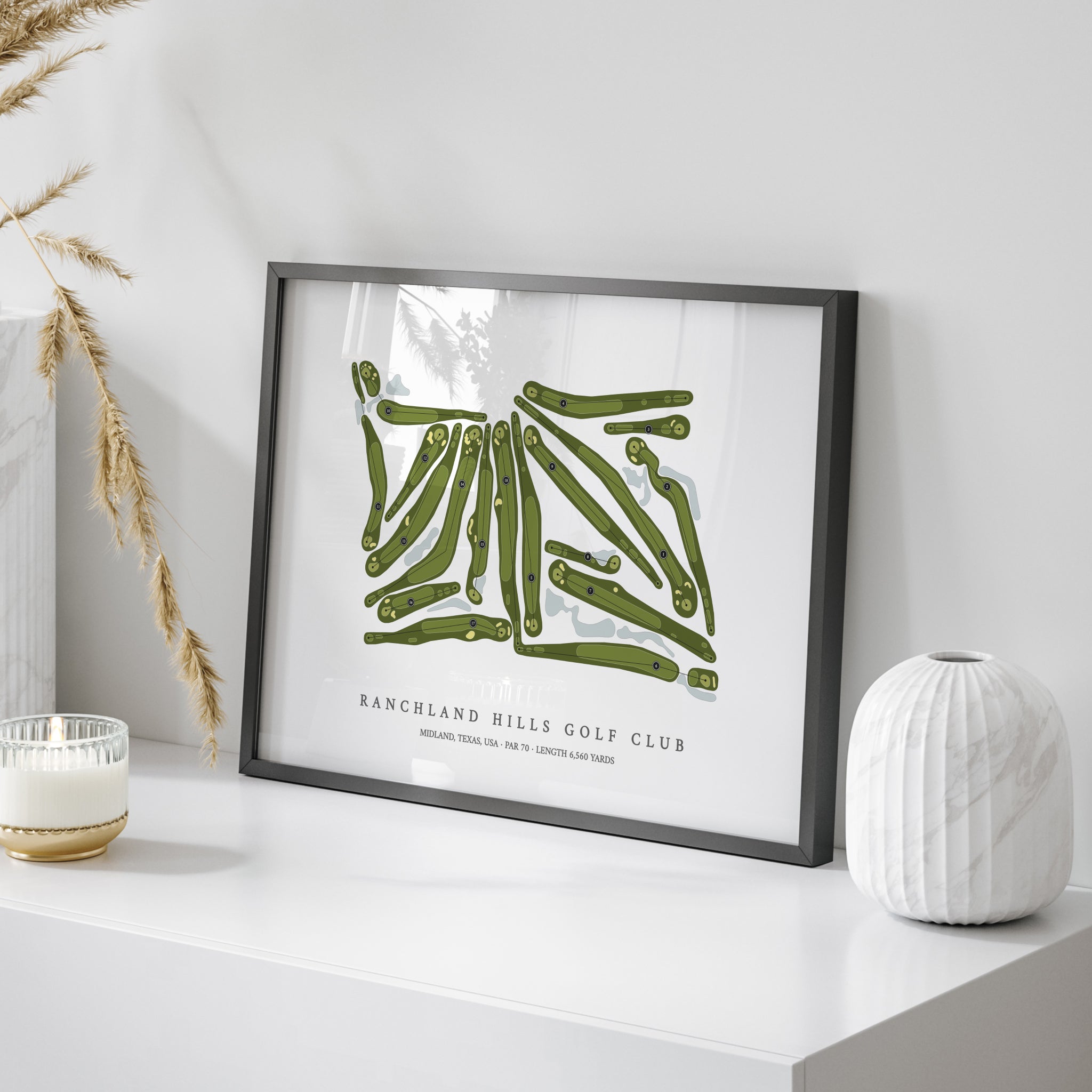 Ranchland Hills Golf Club | Golf Course Map | On Table