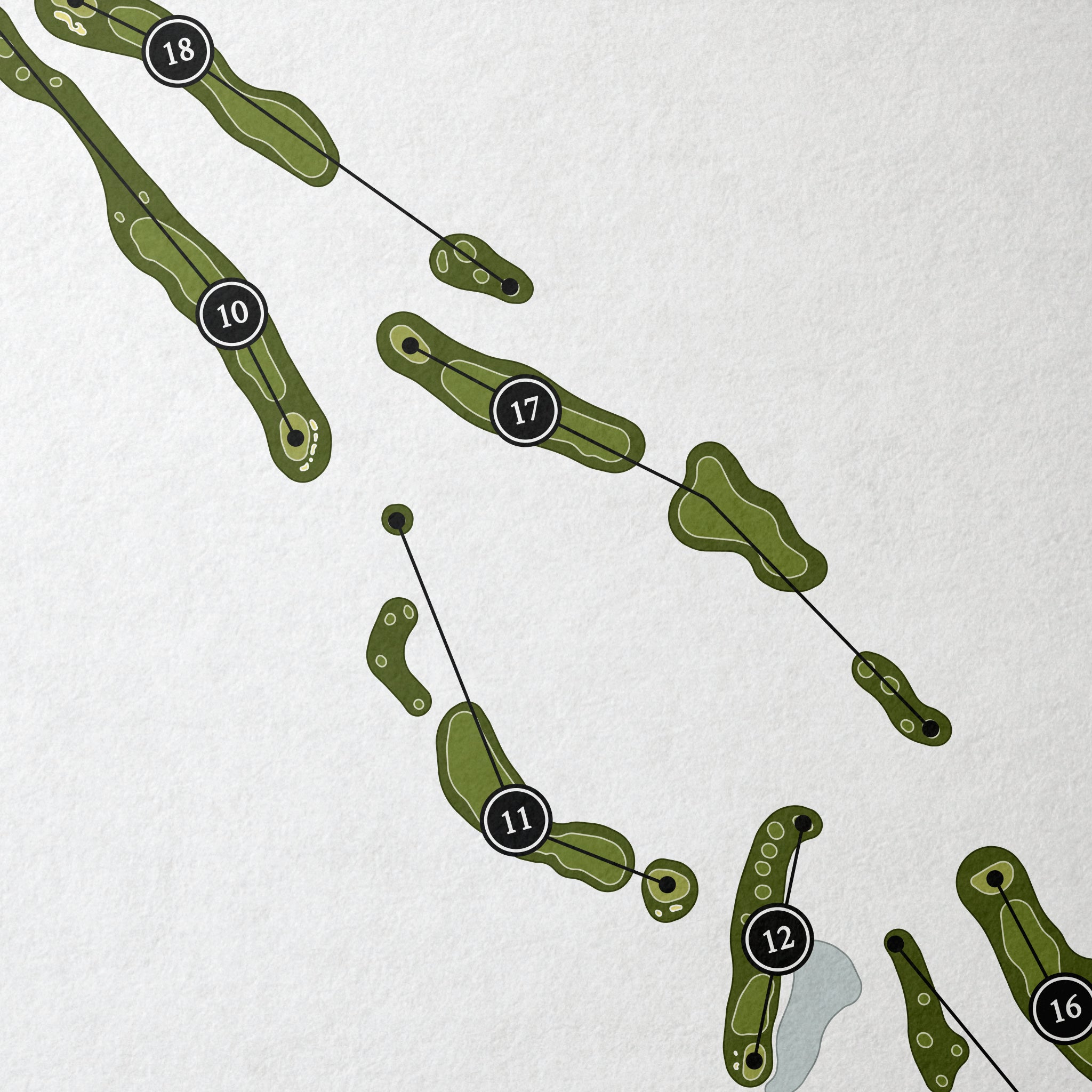 Raven Golf Club | Golf Course Map | Close Up