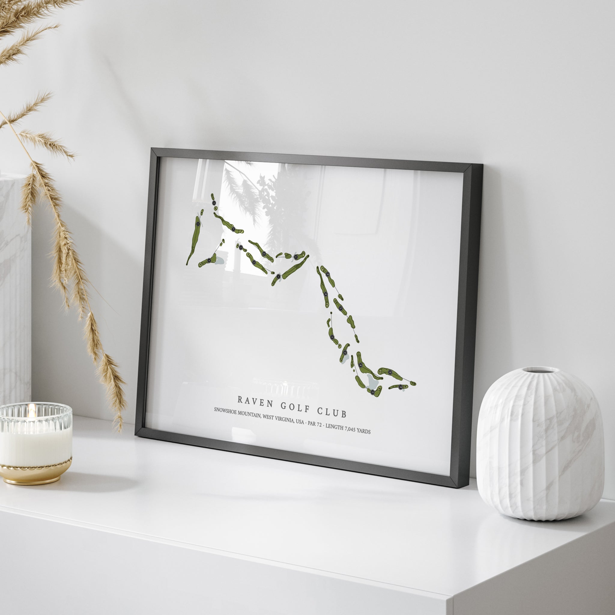 Raven Golf Club | Golf Course Map | On Table