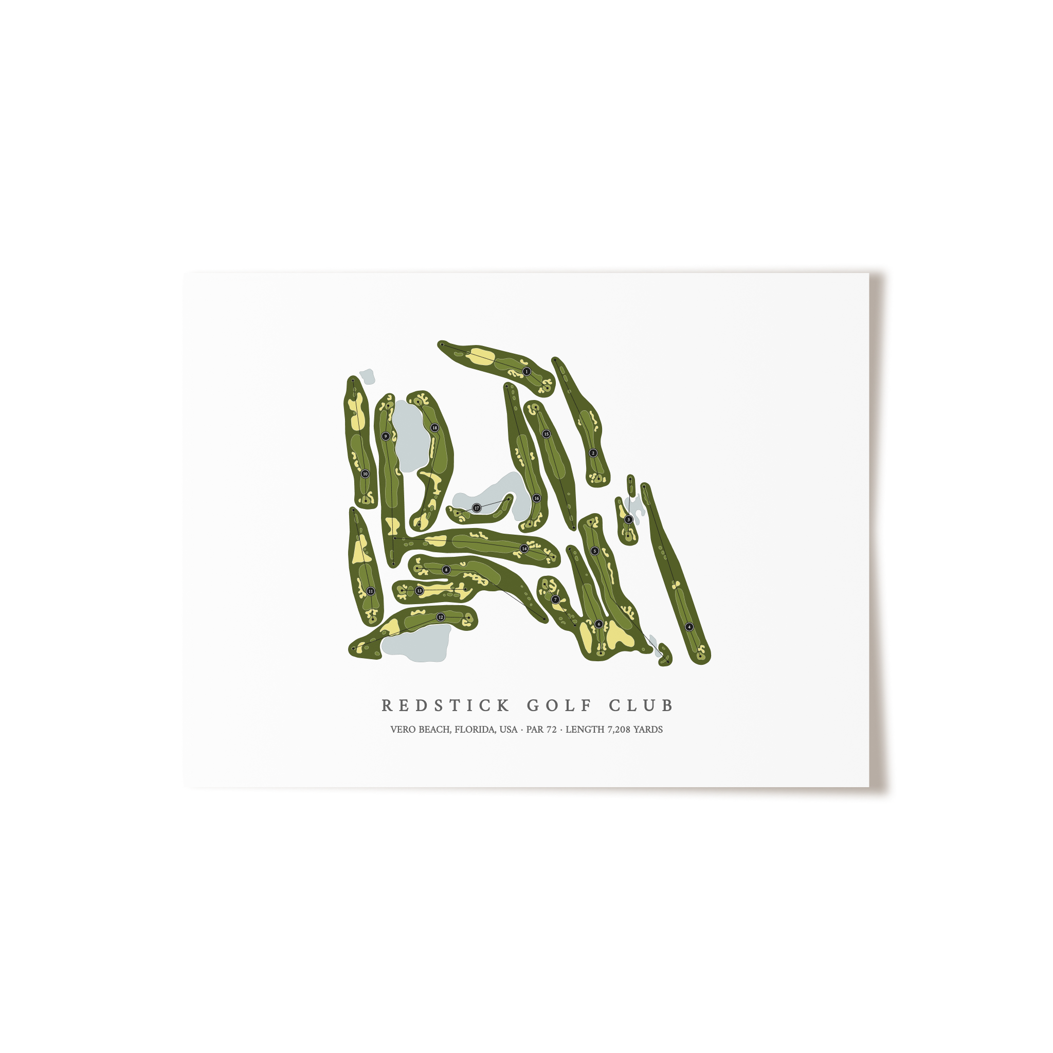 RedStick Golf Club | Golf Course Print | Unframed