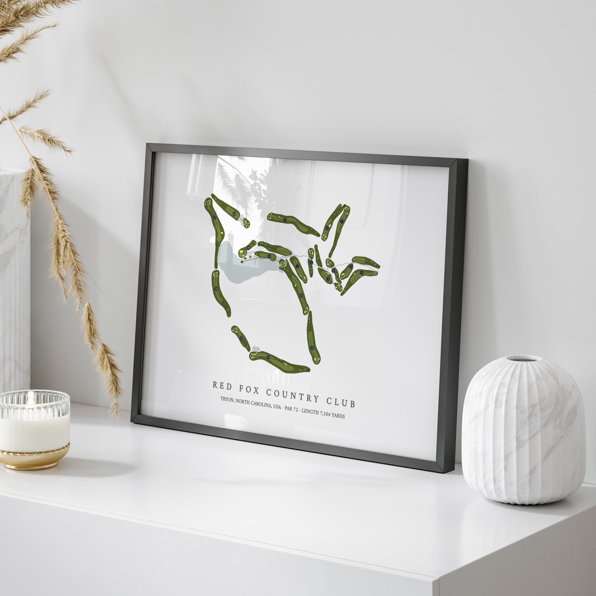 Red Fox Country Club | Golf Course Map | On Table