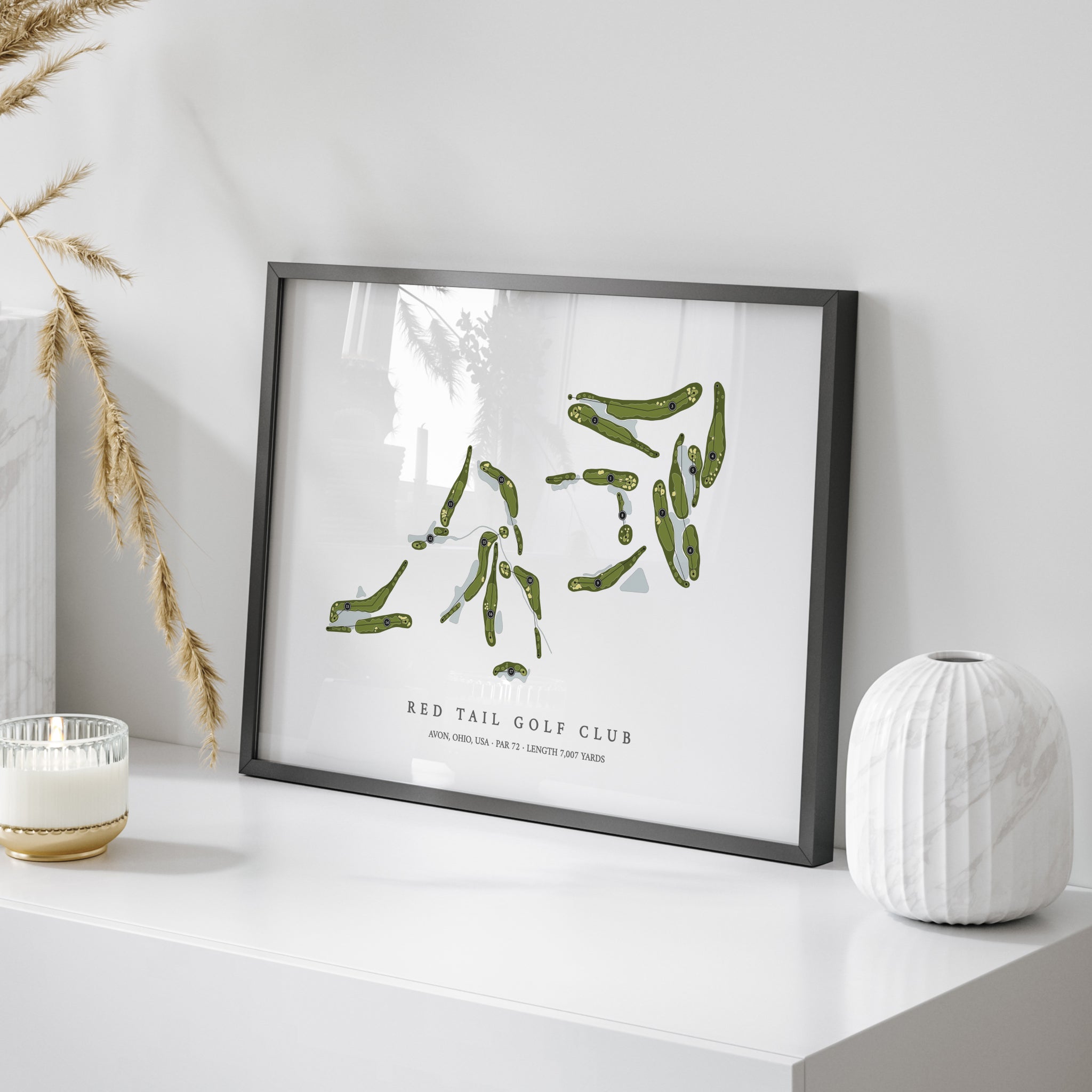 Red Tail Golf Club | Golf Course Print | On+Table