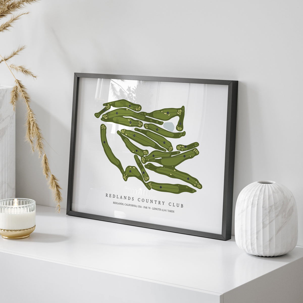 Redlands Country Club | Golf Course Map | On Table