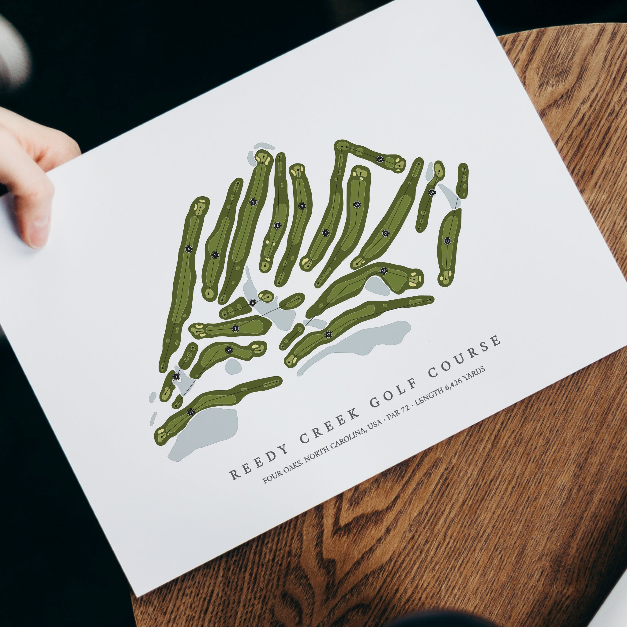 Reedy Creek Golf Course | Golf Course Map | With Laptop