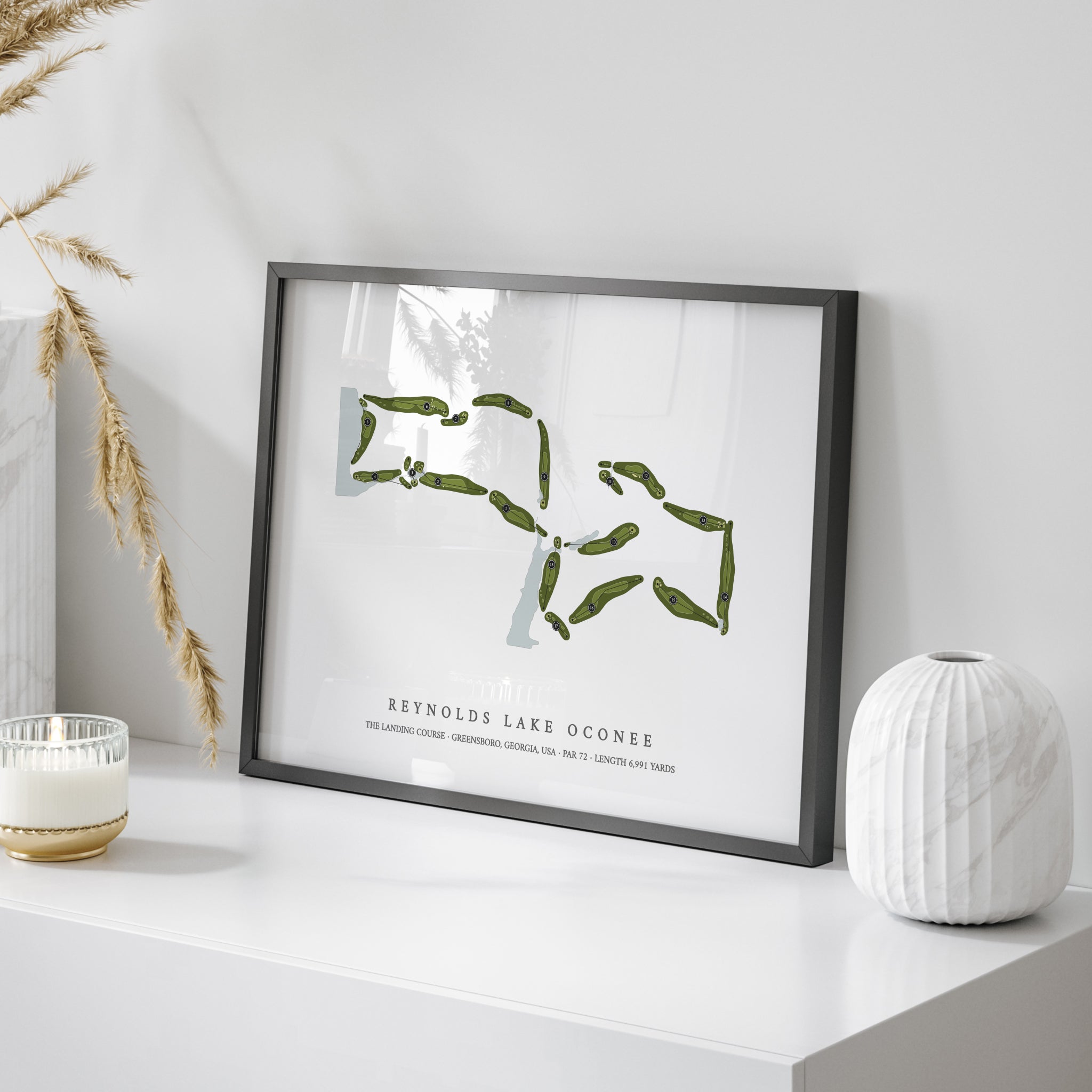 Reynolds Lake Oconee - The Landing | Golf Course Map | On Table