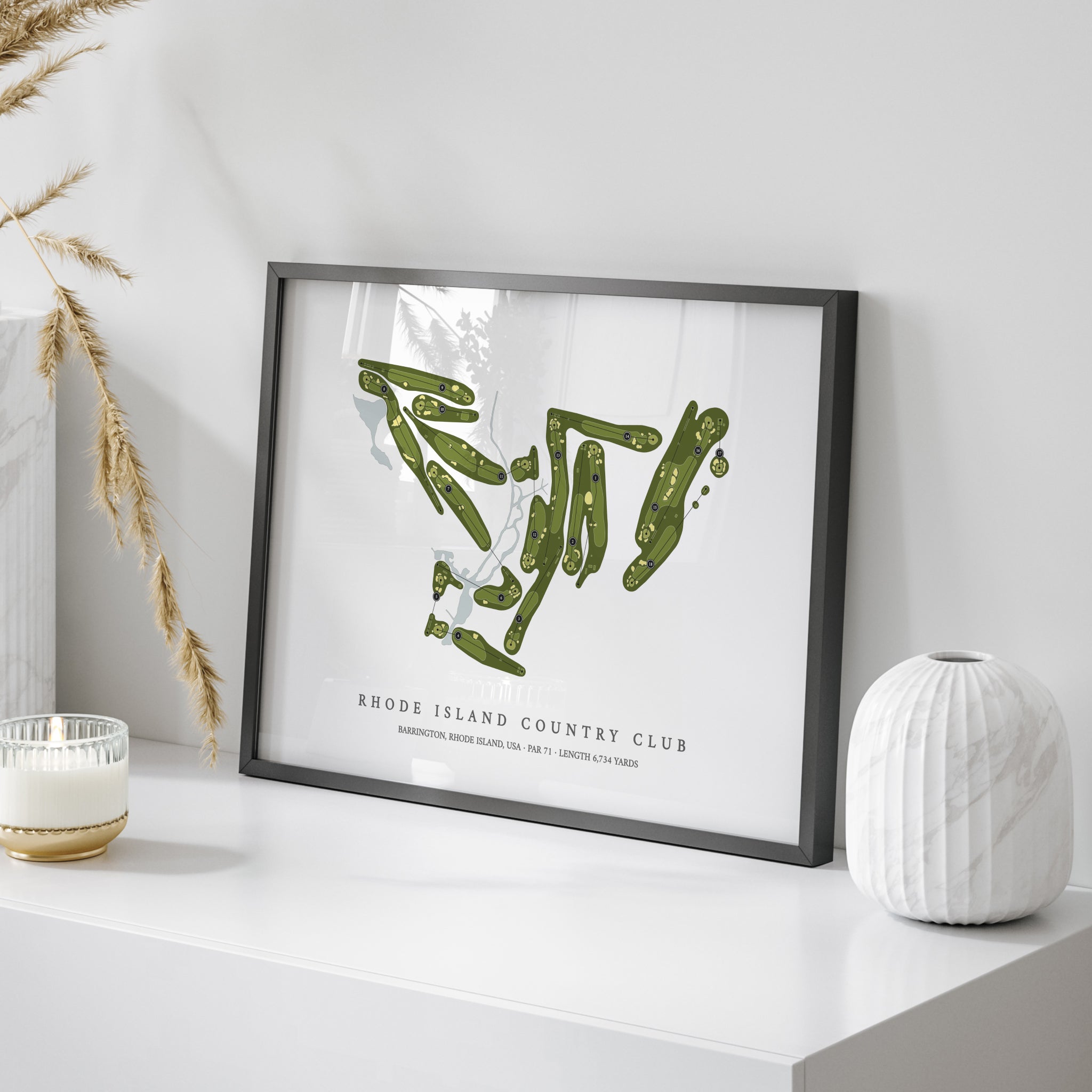 Rhode Island Country Club | Golf Course Print | On+Table