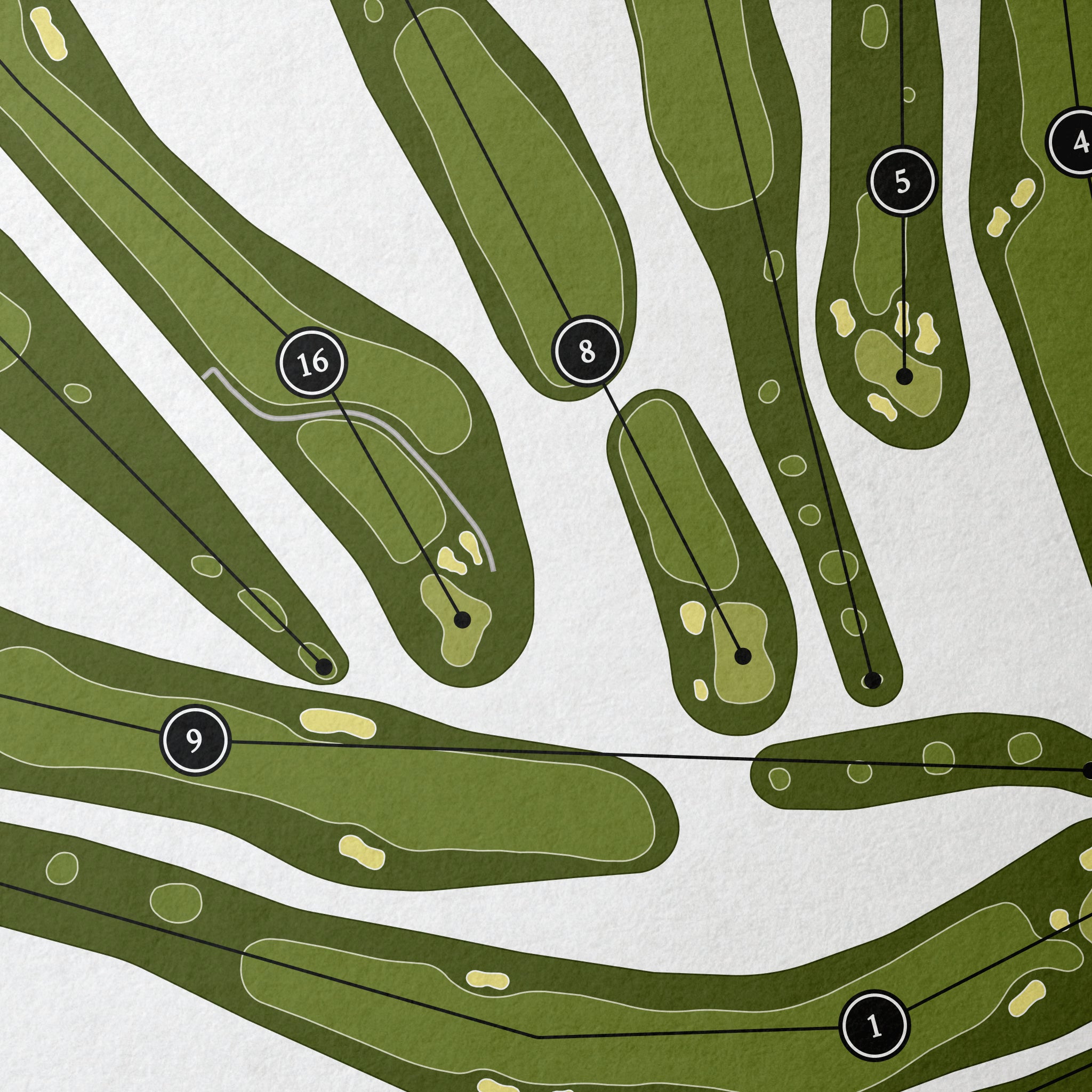 Richland Country Club | Golf Course Map | Close+Up