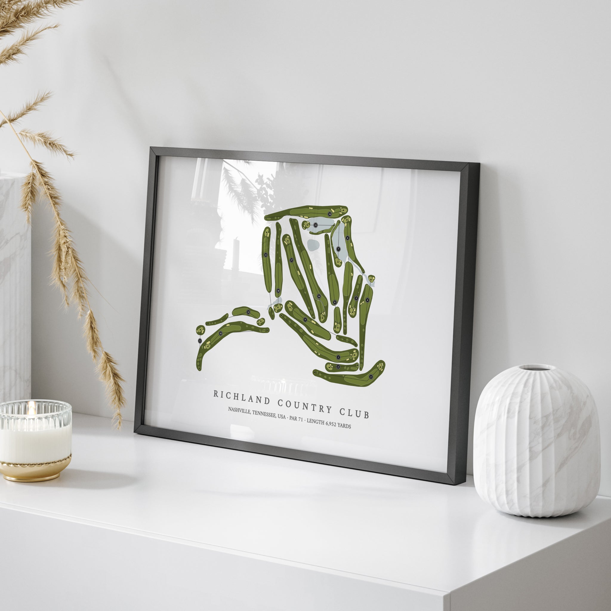 Richland Country Club | Golf Course Map | On+Table