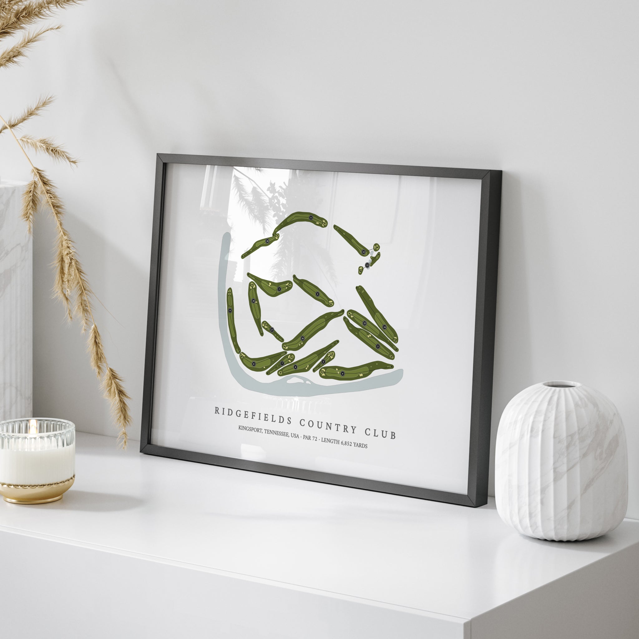 Ridgefields Country Club | Golf Course Map | On Table