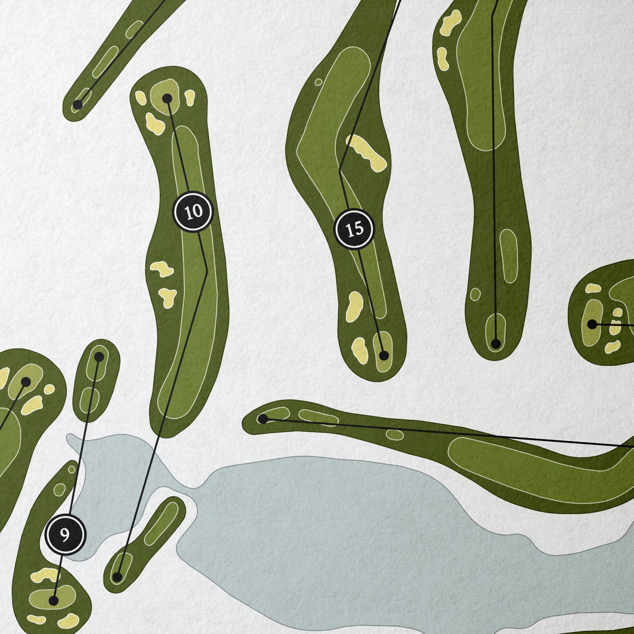 Ridgeway Country Club | Golf Course Map | Close Up