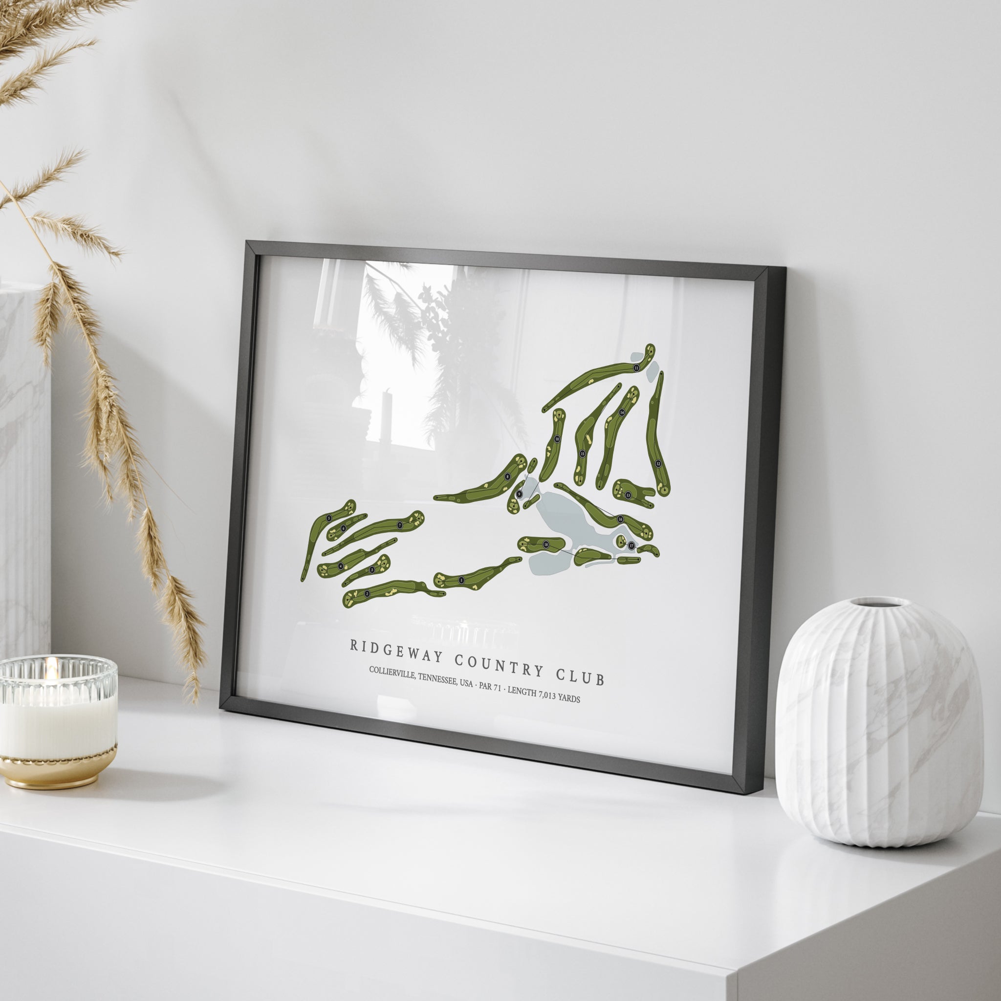 Ridgeway Country Club | Golf Course Map | On Table