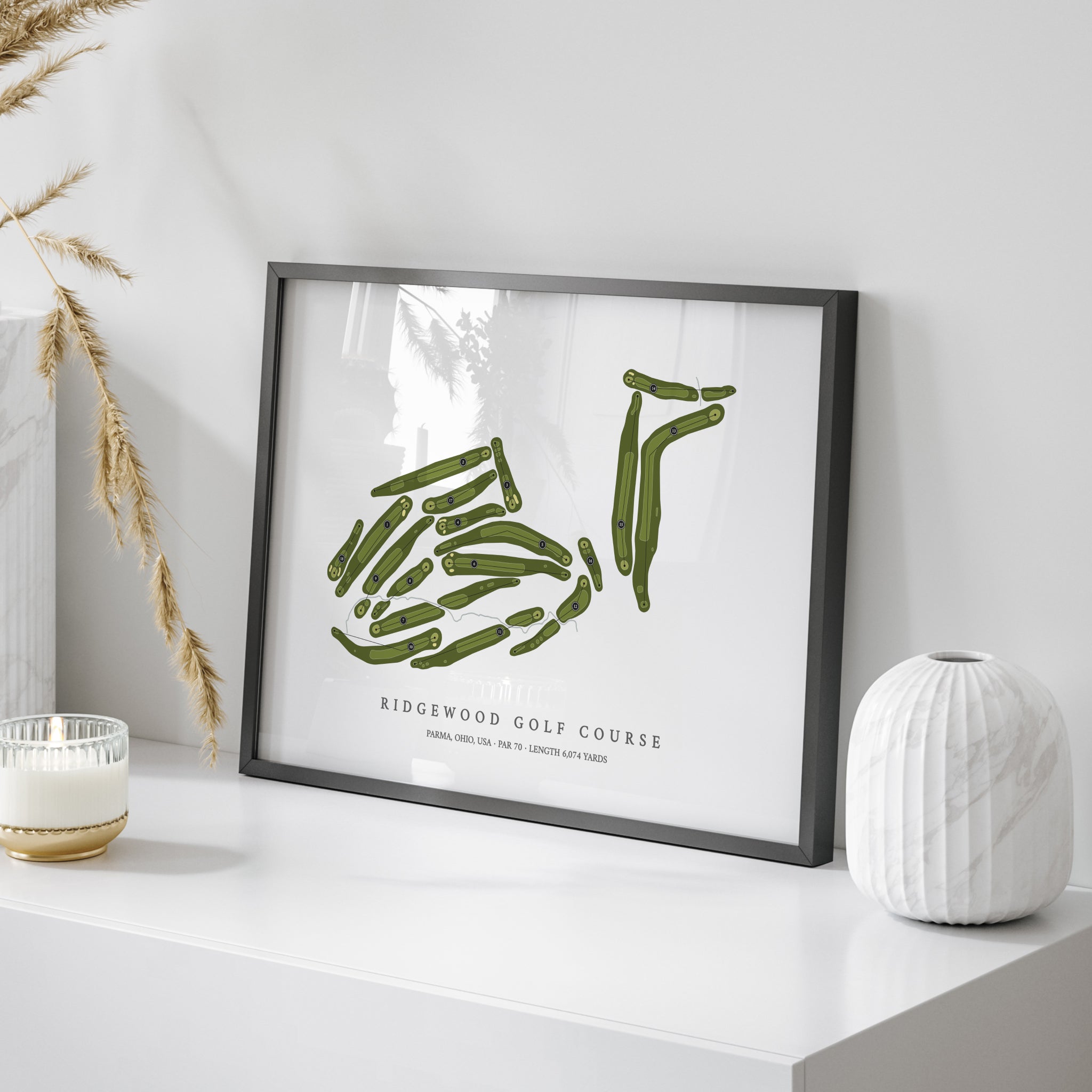 Ridgewood Golf Course | Golf Course Map | On Table