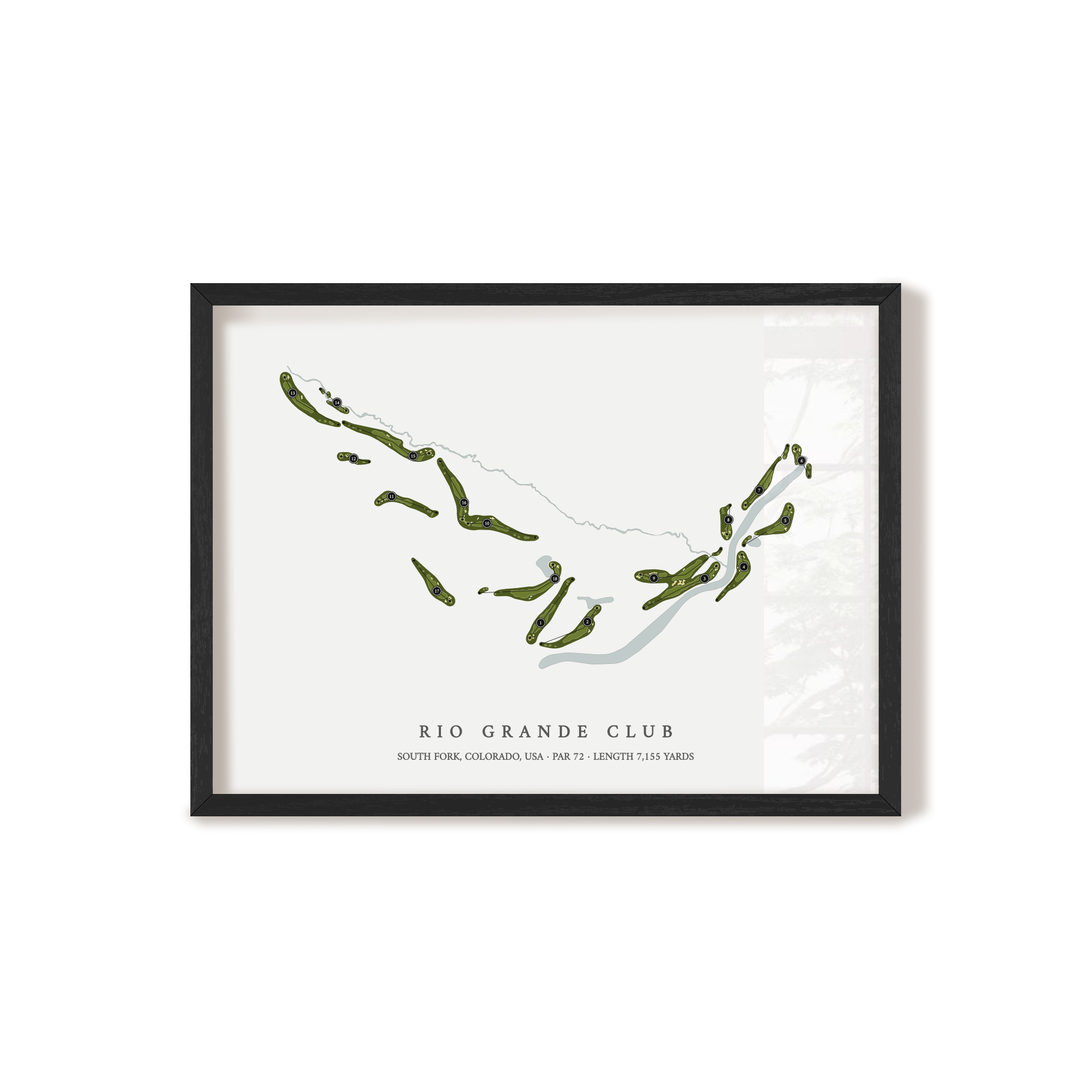 Rio Grande Club | Golf Course Map | Black+Frame