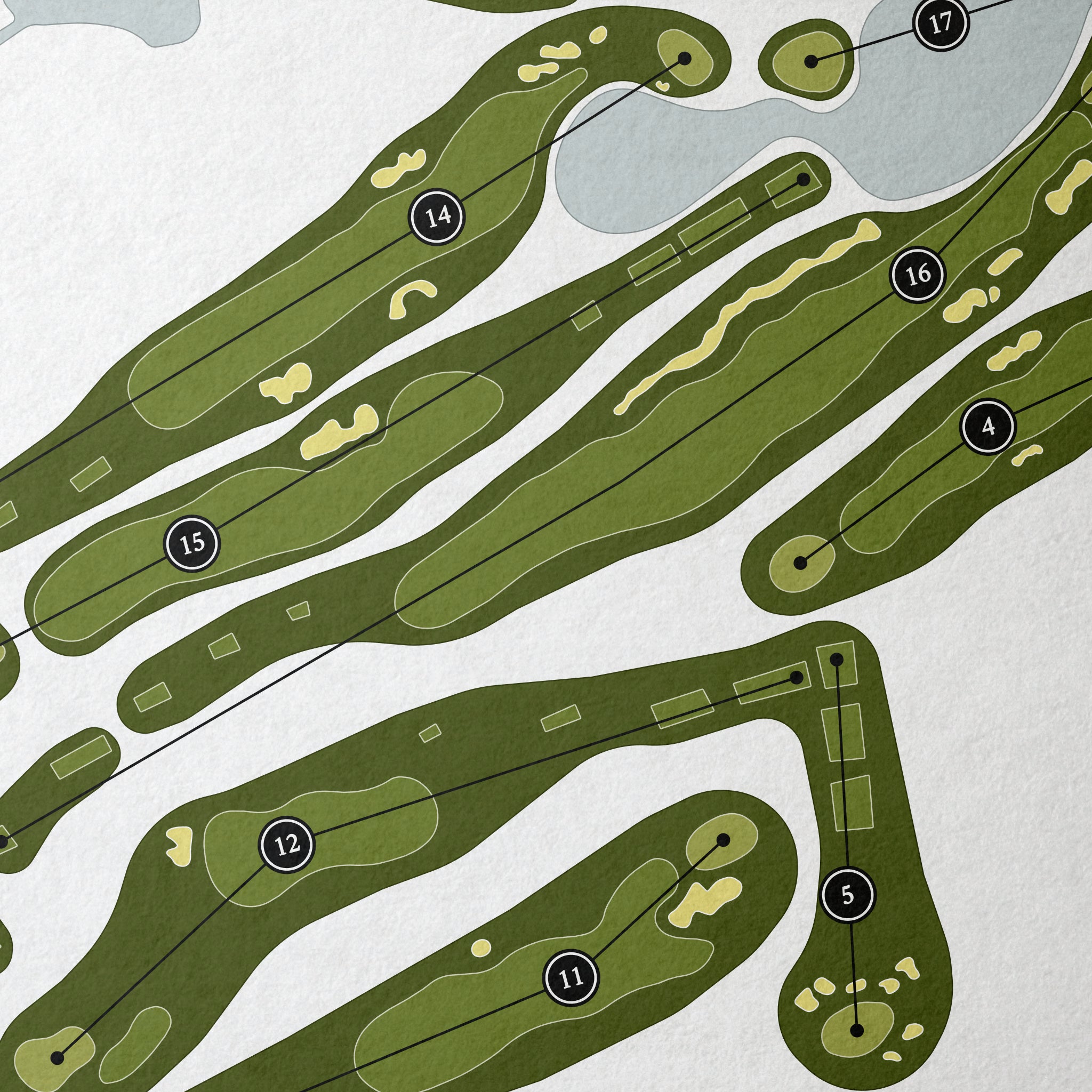 RiverCrest Golf Club & Preserve | Golf Course Map | Close Up
