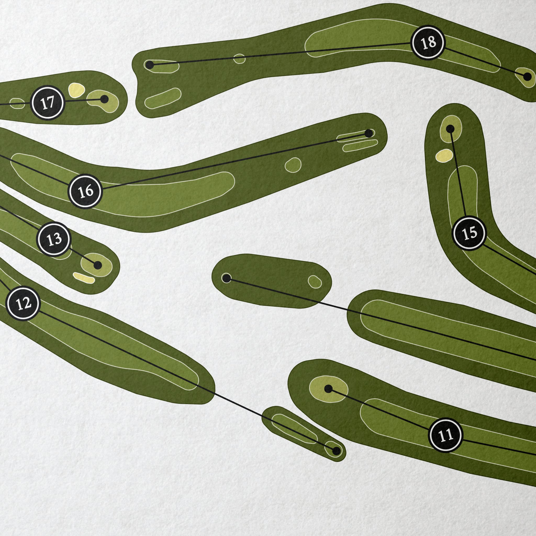River Forest Country Club | Golf Course Map | Close Up