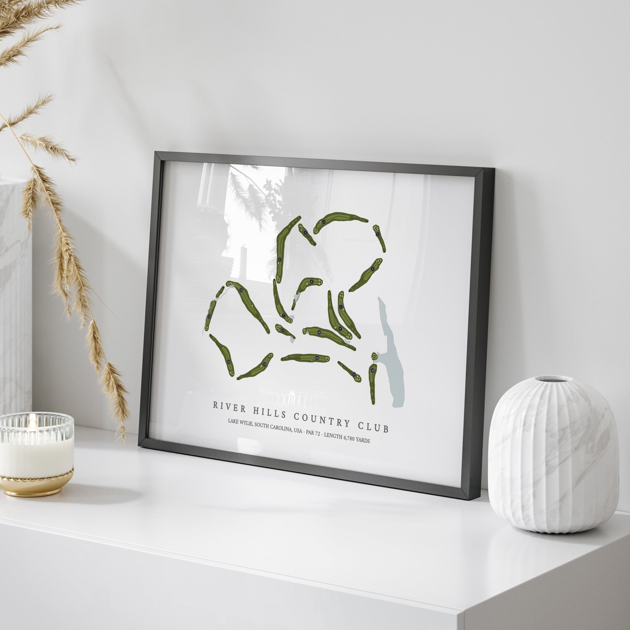 River Hills Country Club | Golf Course Map | On Table