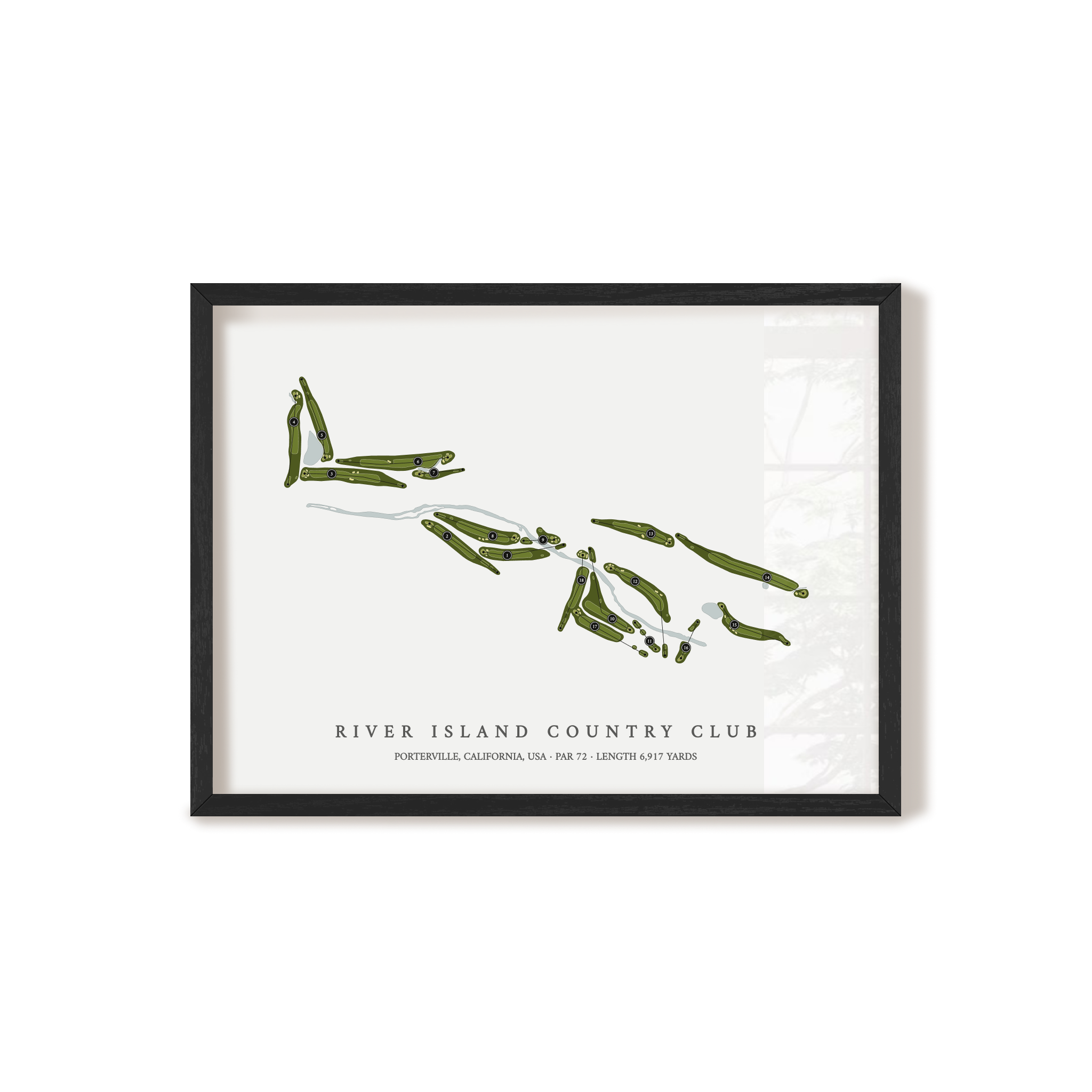 River Island Country Club | Golf Course Print | Black+Frame