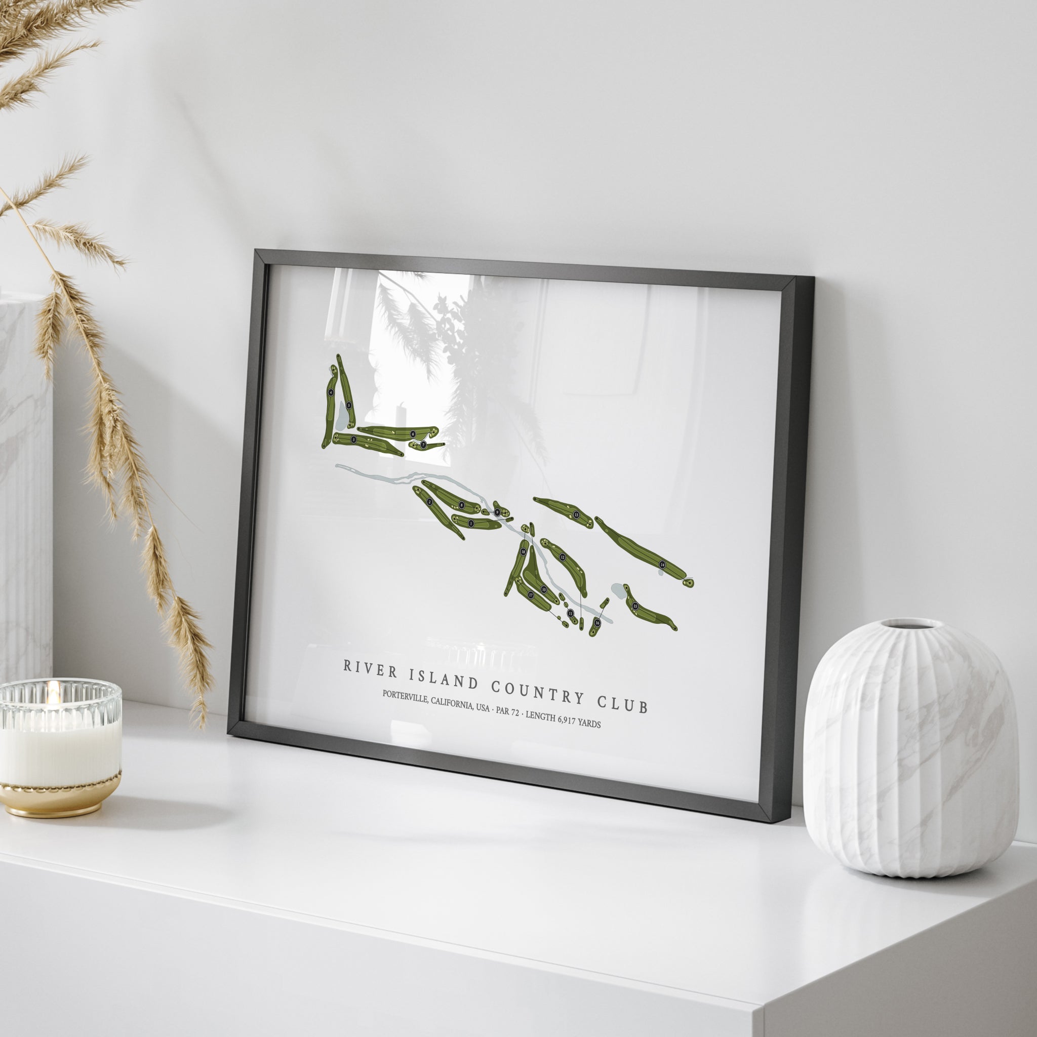 River Island Country Club | Golf Course Print | On+Table