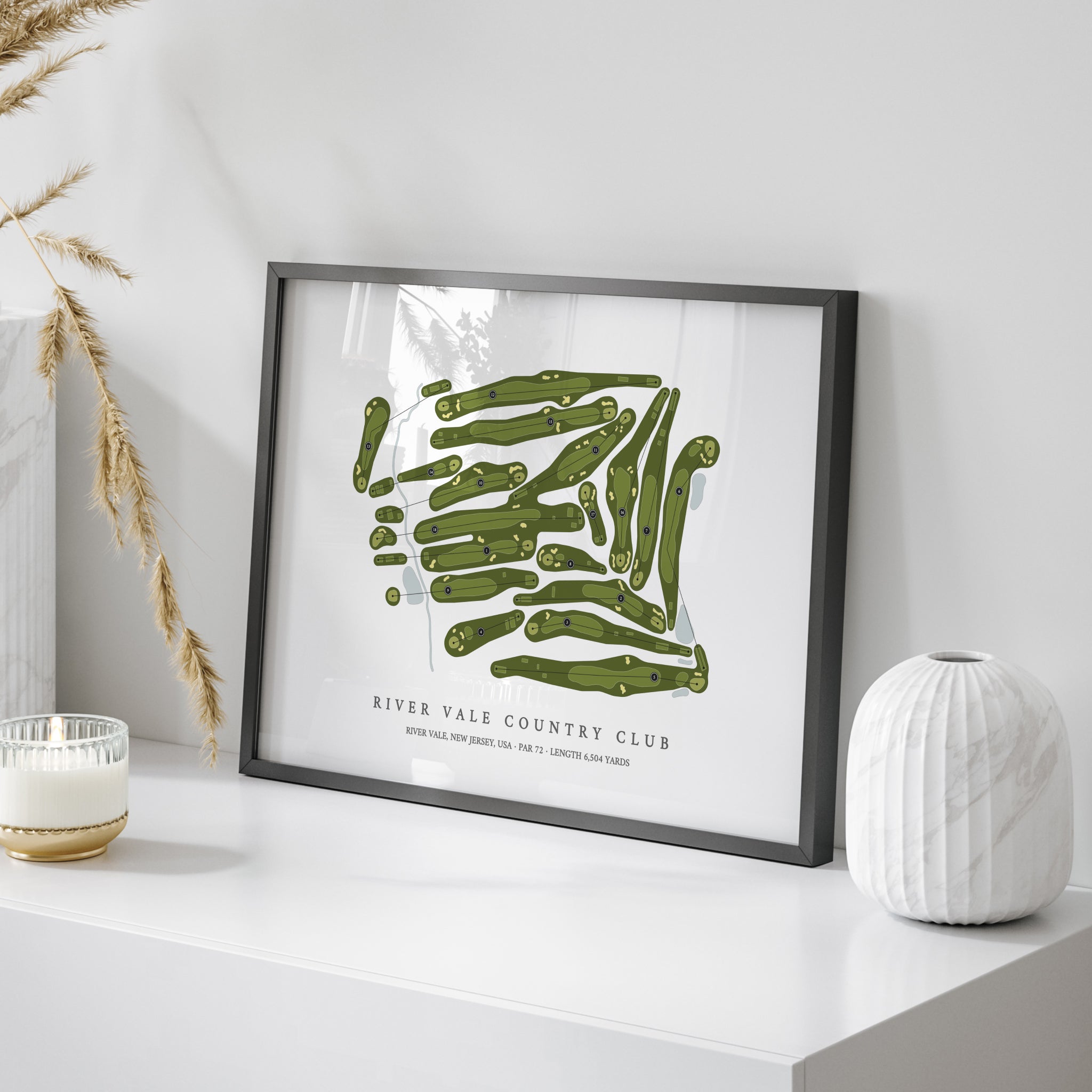 River Vale Country Club | Golf Course Map | On Table