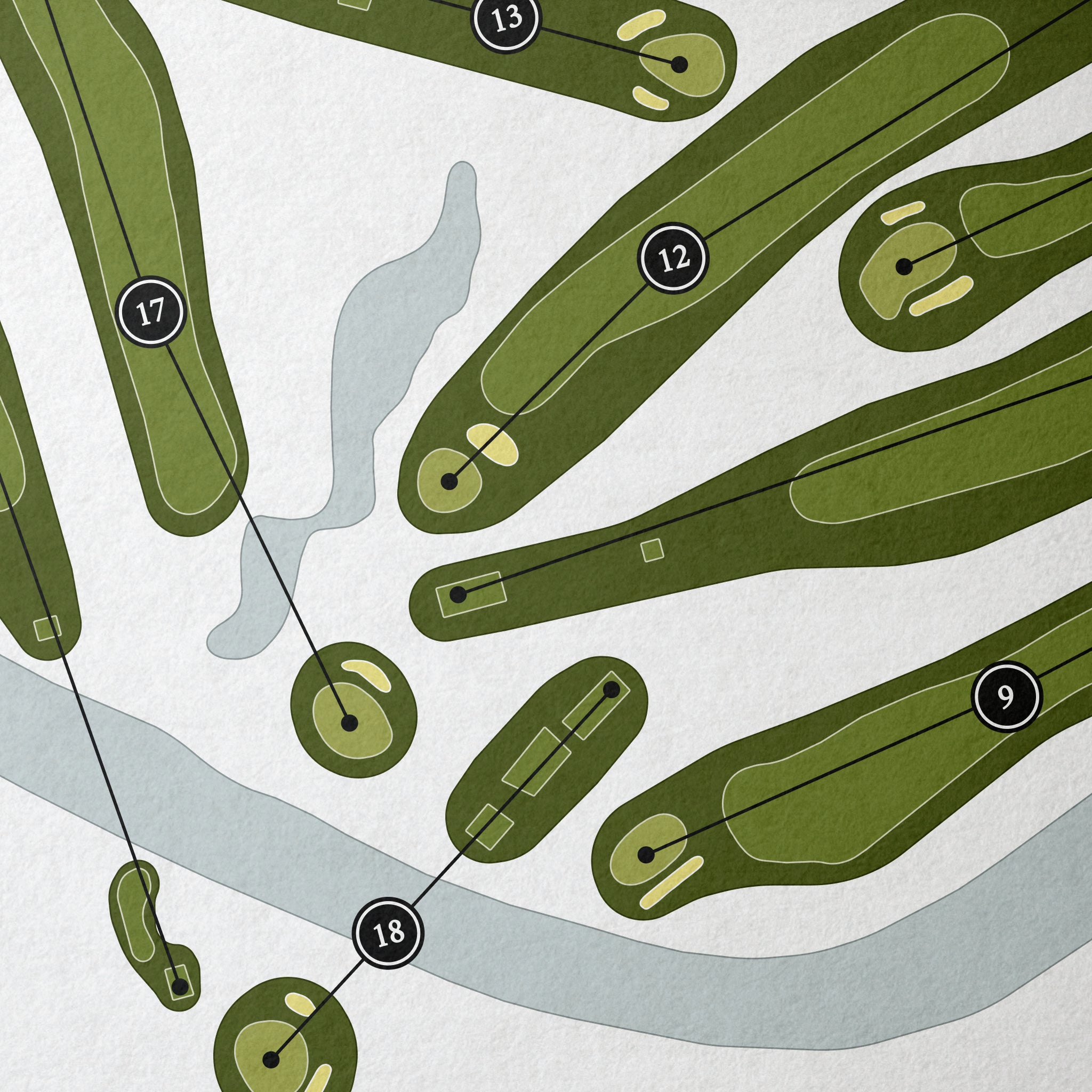 Riverside Golf Club | Golf Course Map | Close Up