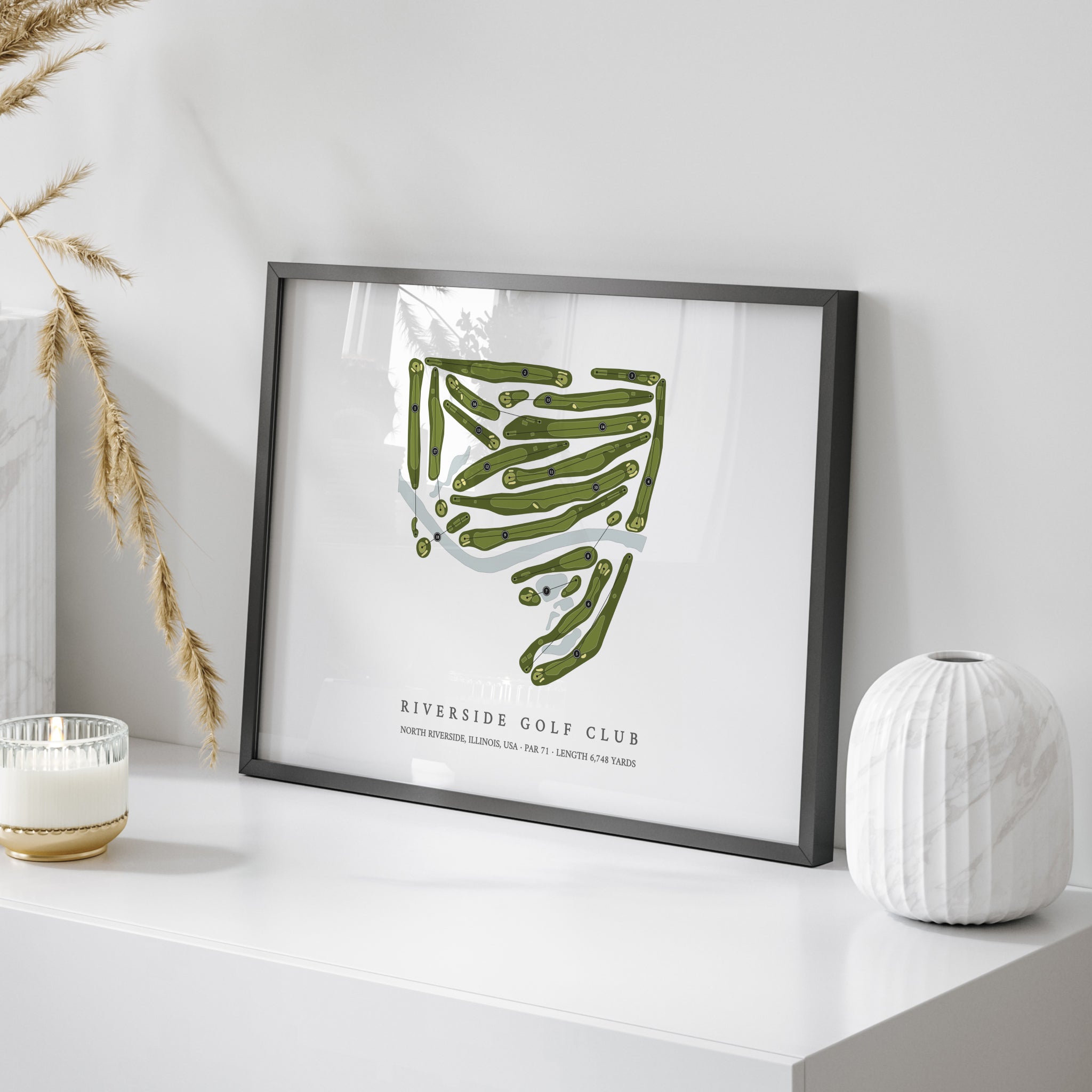 Riverside Golf Club | Golf Course Map | On Table