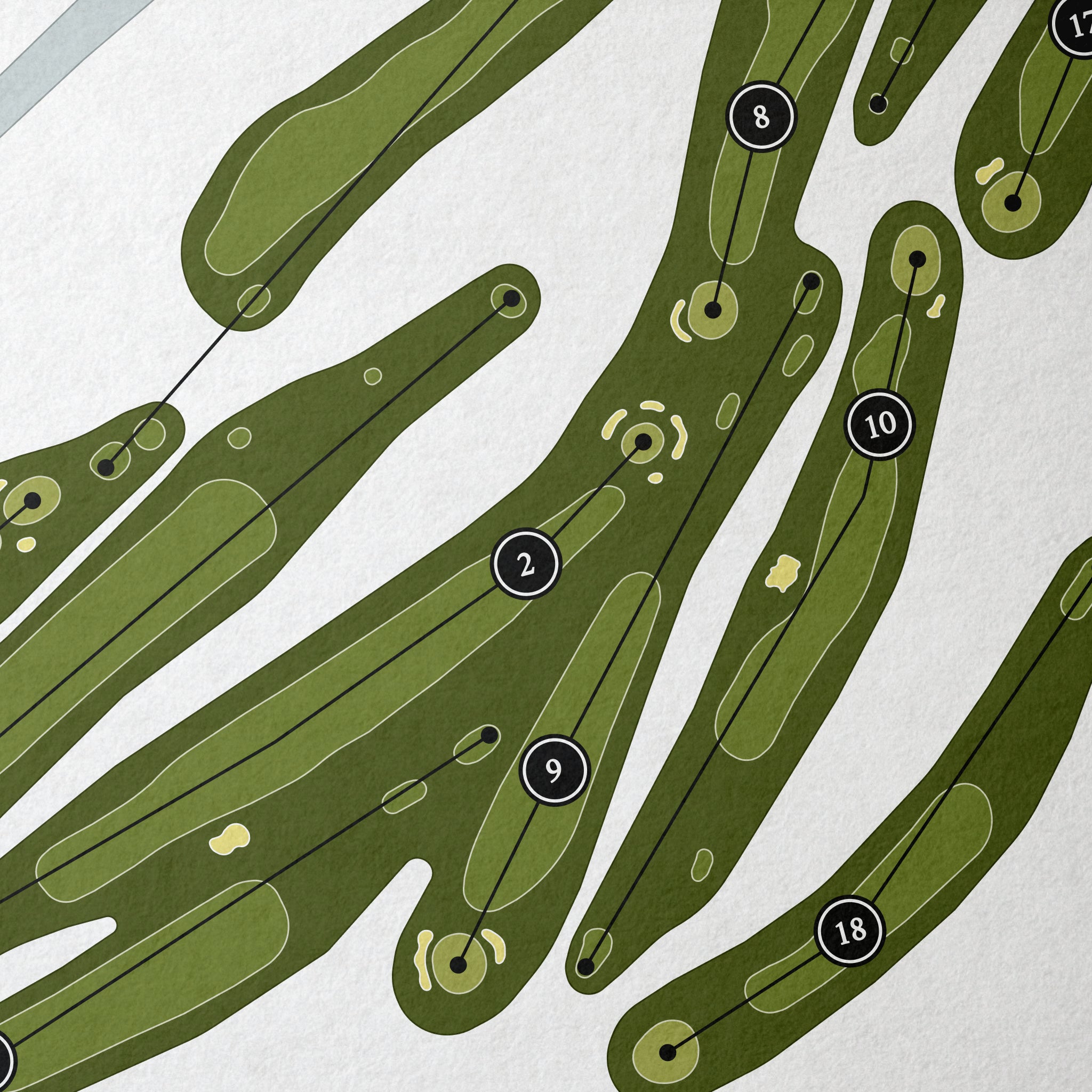 Rochester Country Club | Golf Course Map | Close+Up