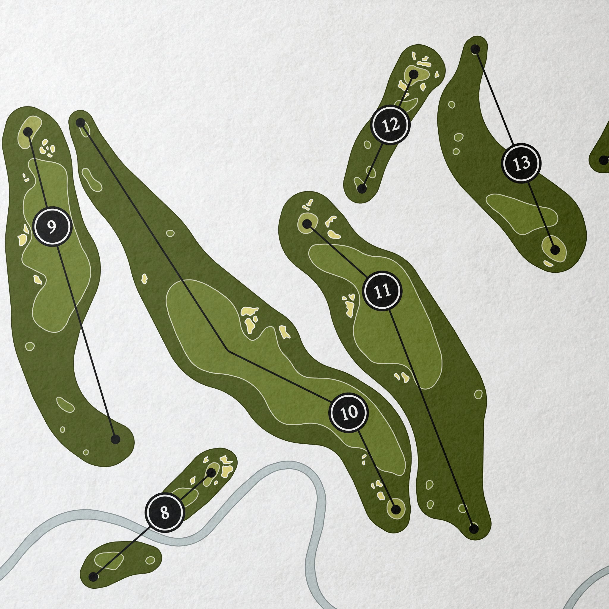Rock Creek Cattle Company | Golf Course Map | Close Up