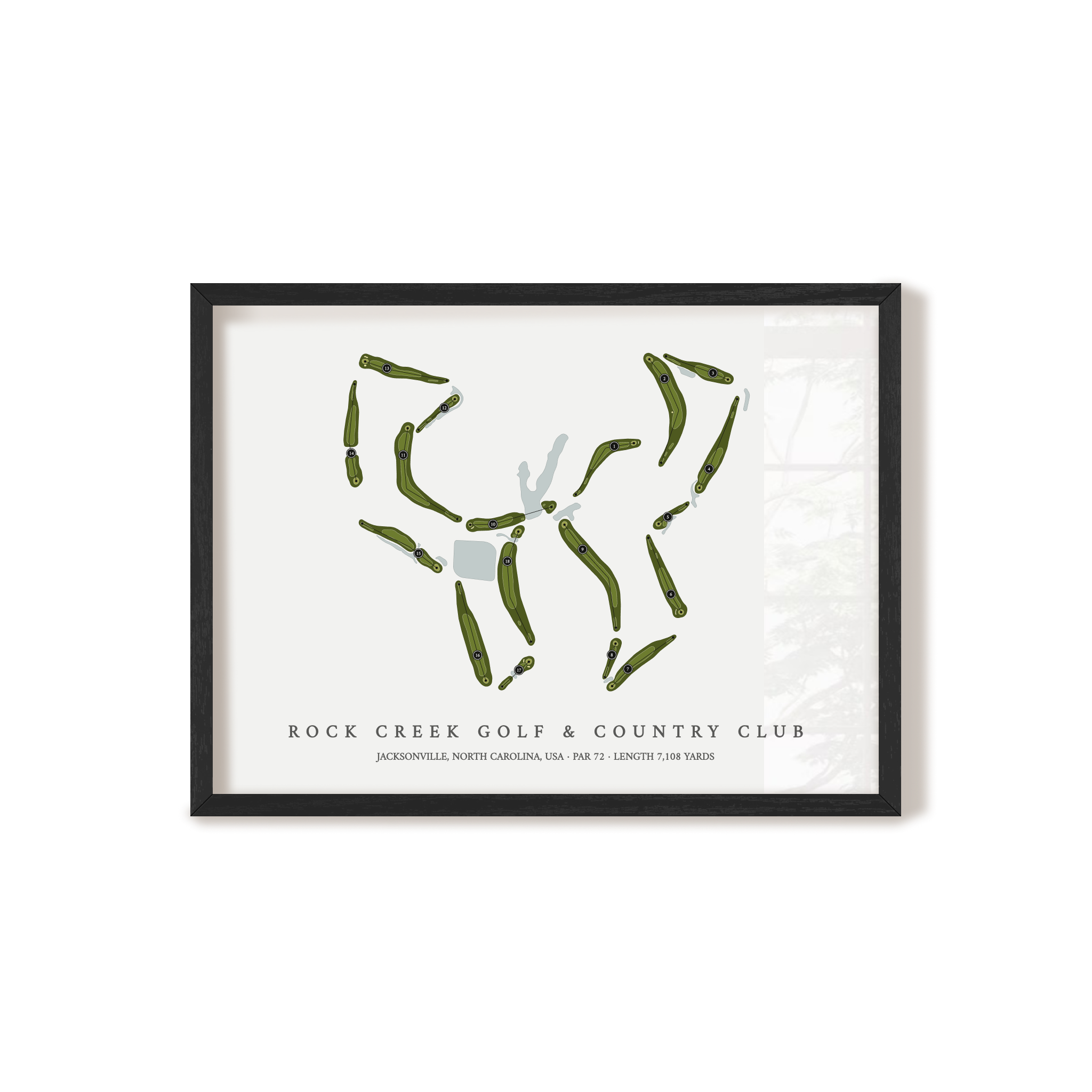 Rock Creek Golf & Country Club | Golf Course Map | Black+Frame