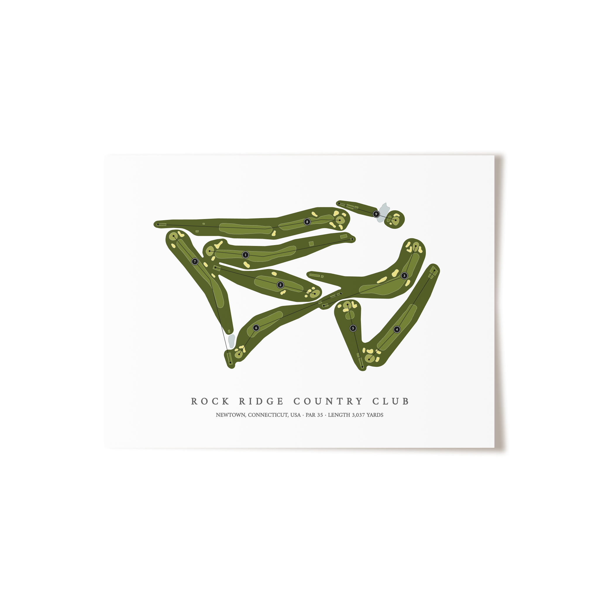 Rock Ridge Country Club | Golf Course Print | Unframed