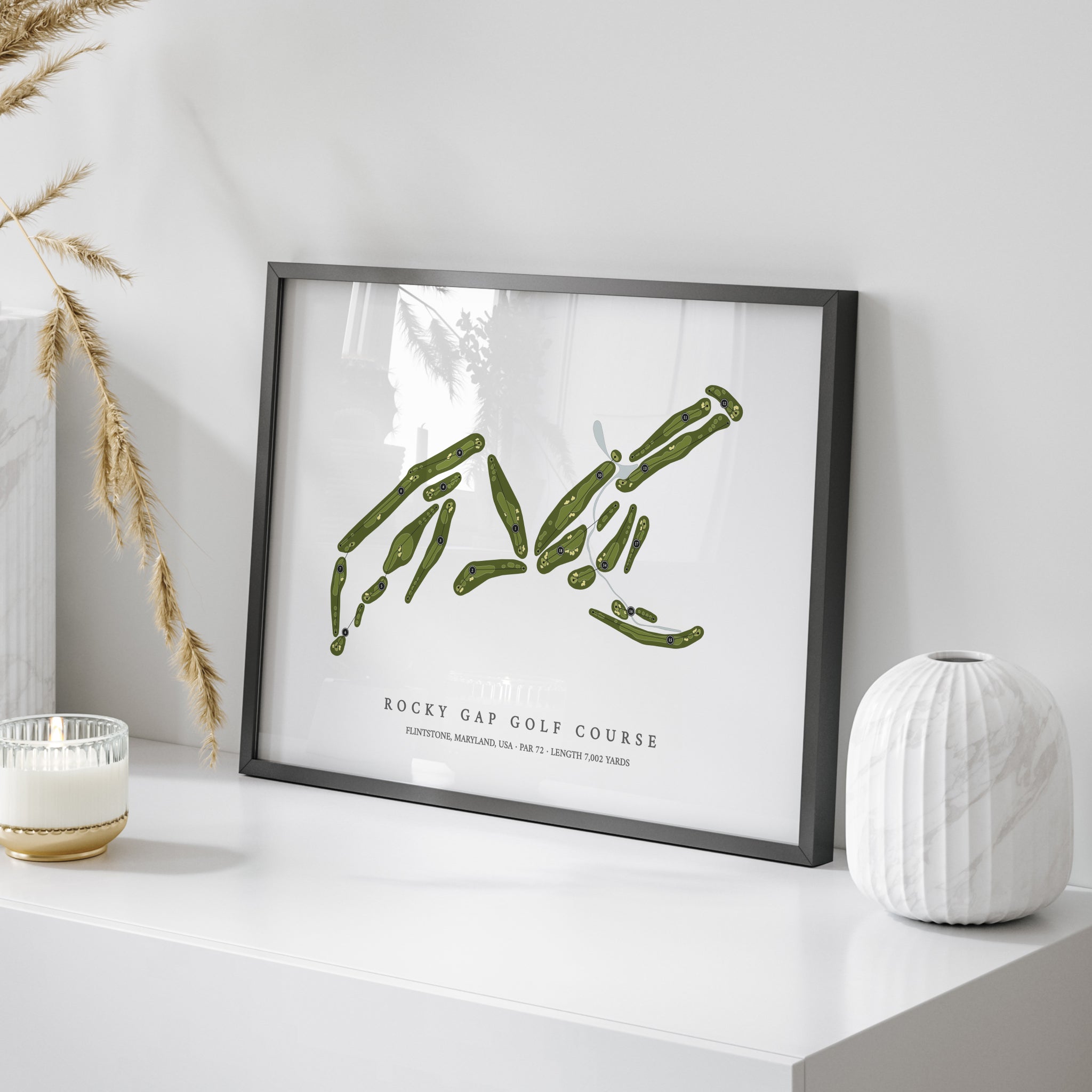 Rocky Gap Golf Course | Golf Course Map | On+Table