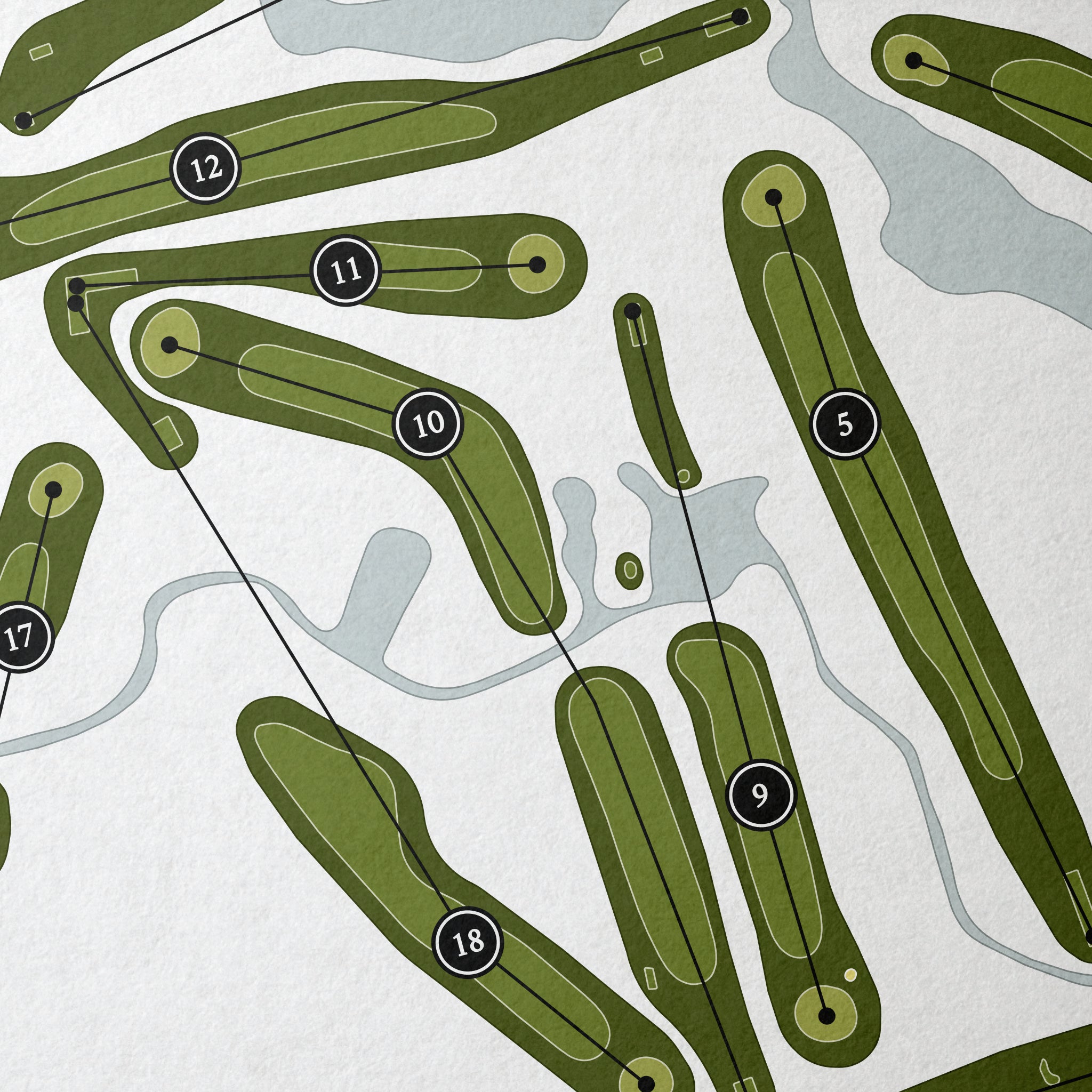 Rocky Run Golf Course | Golf Course Map | Close Up
